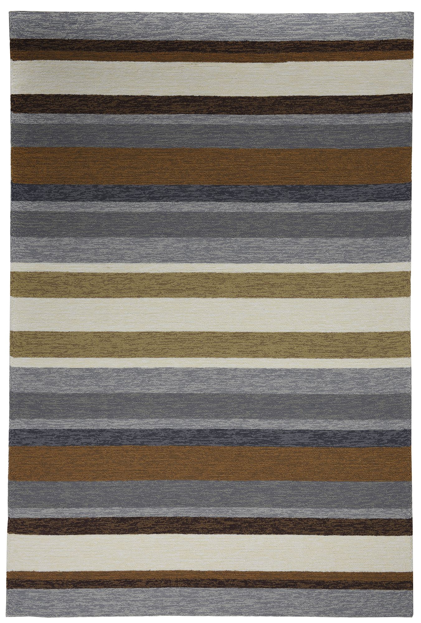 Tapis d'extérieur outdoor en polyester Marron multicolore 120x180 cm