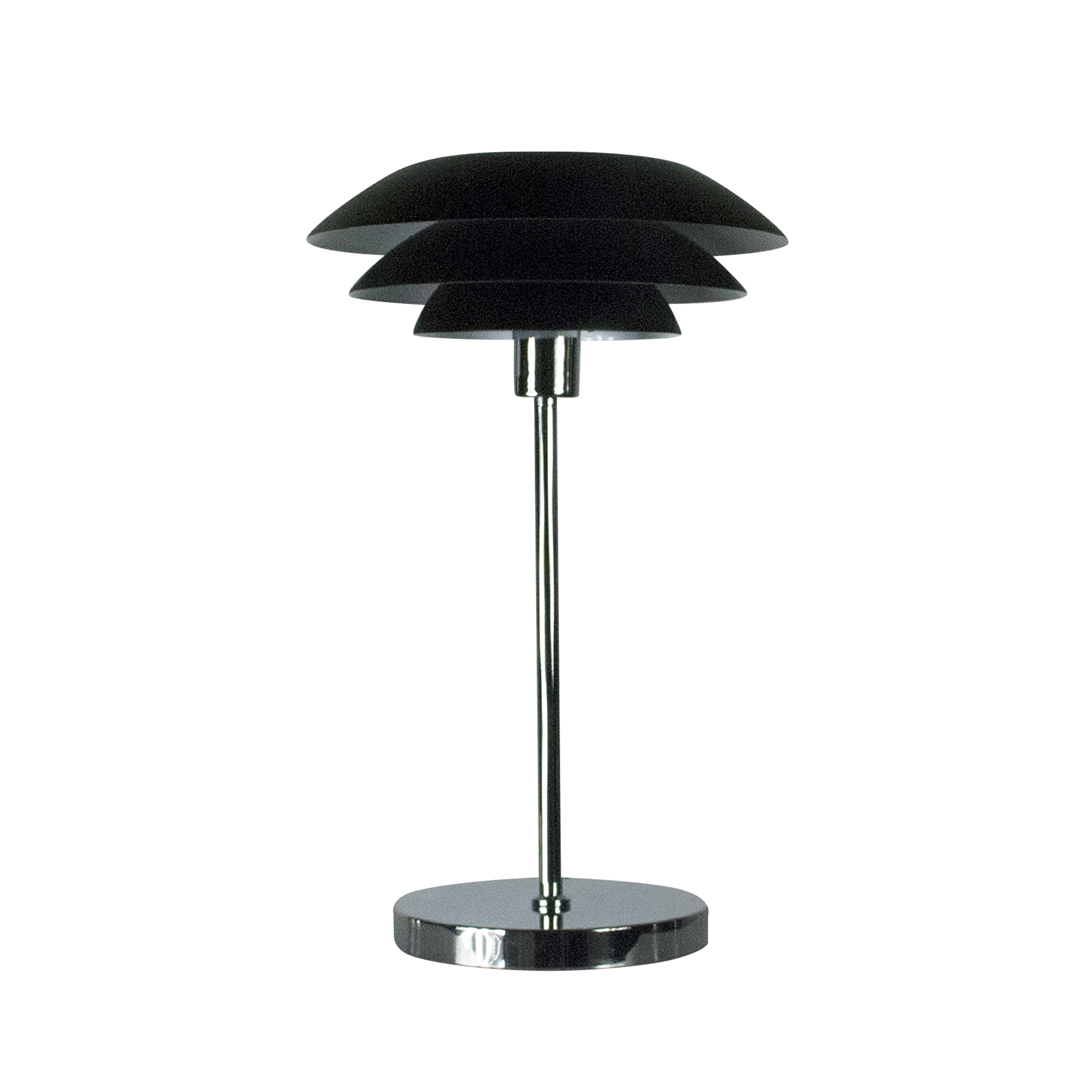 Lampe à poser en métal noir mat