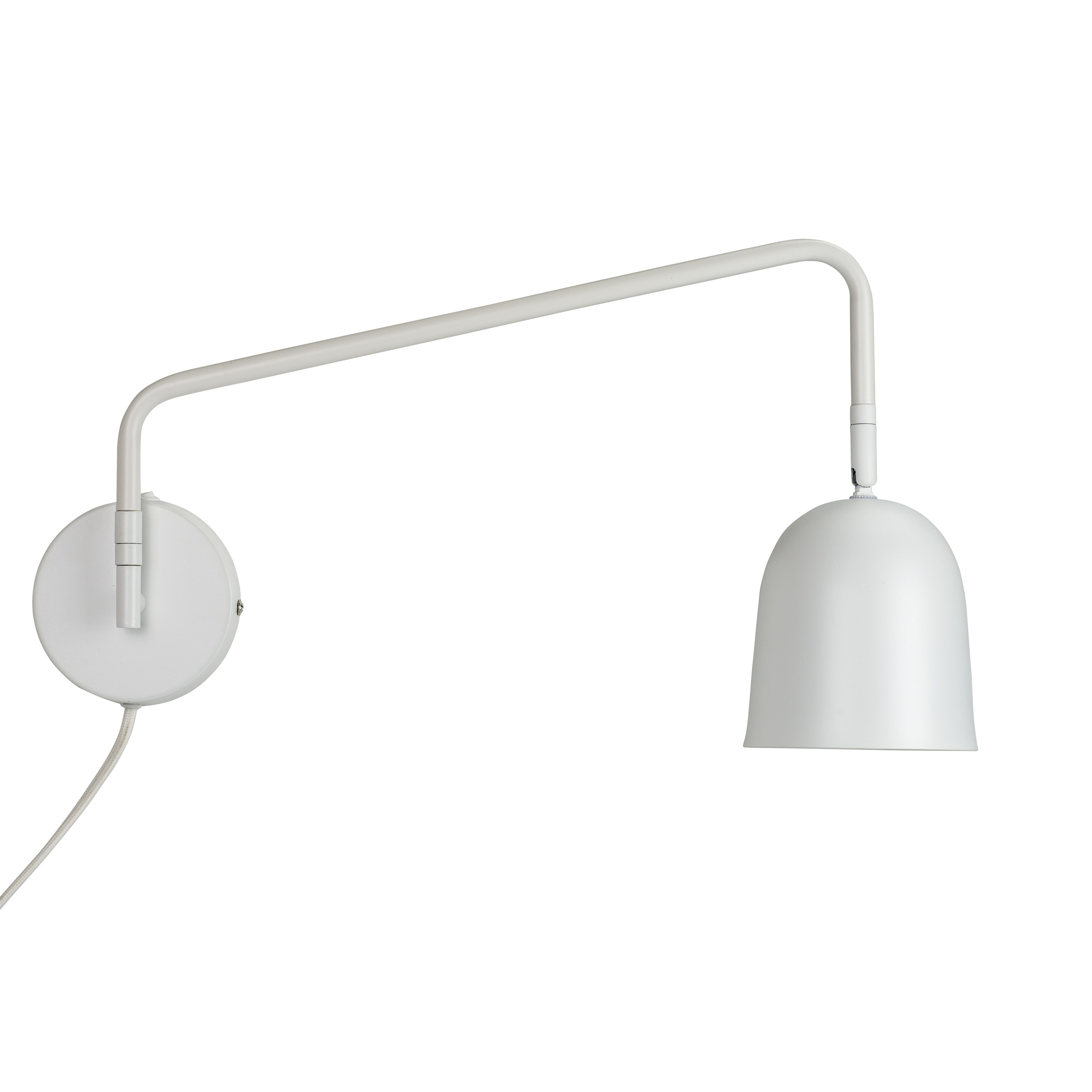 Applique en métal blanc mat