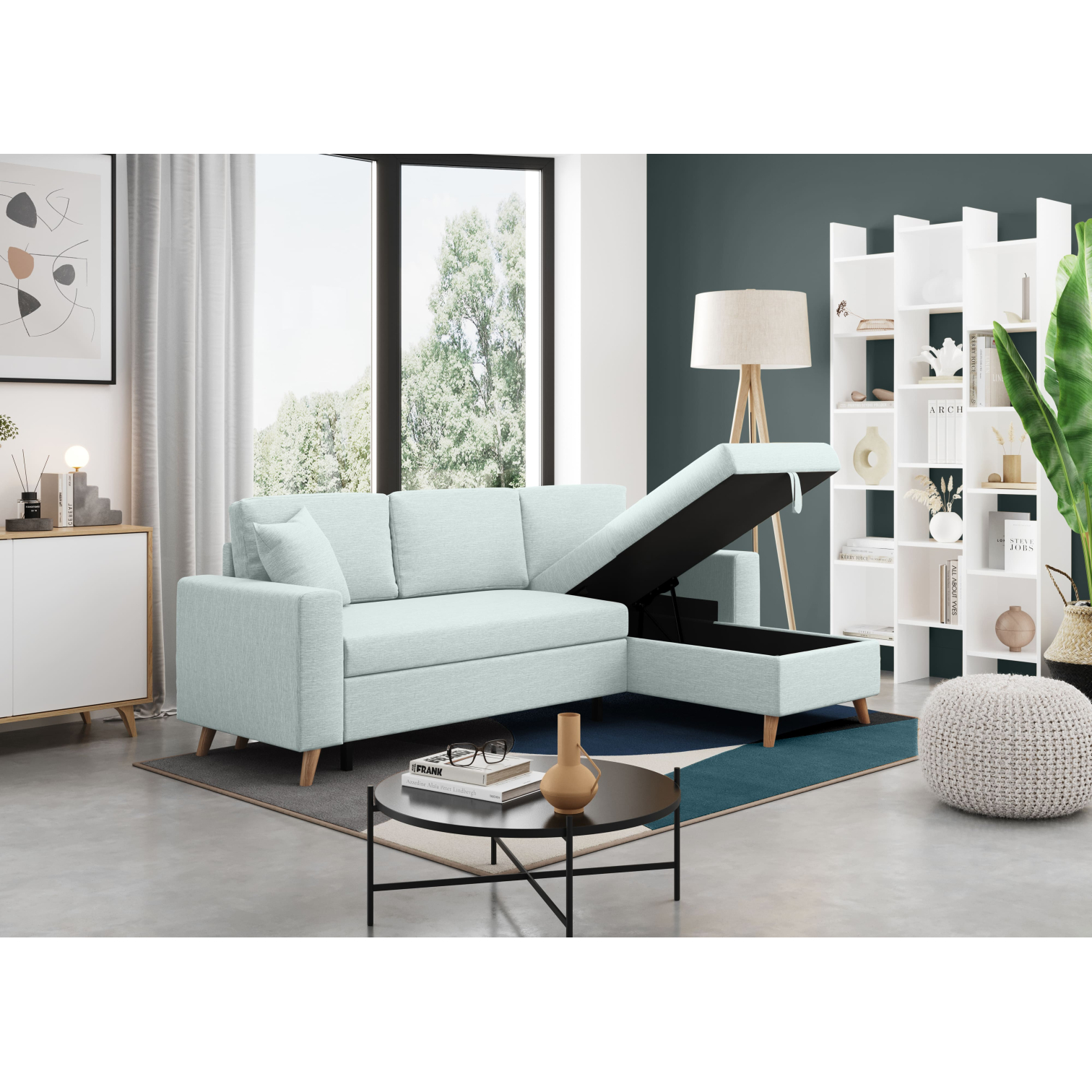 maria - Canapé convertible Bleu - Vue supplémentaire 2