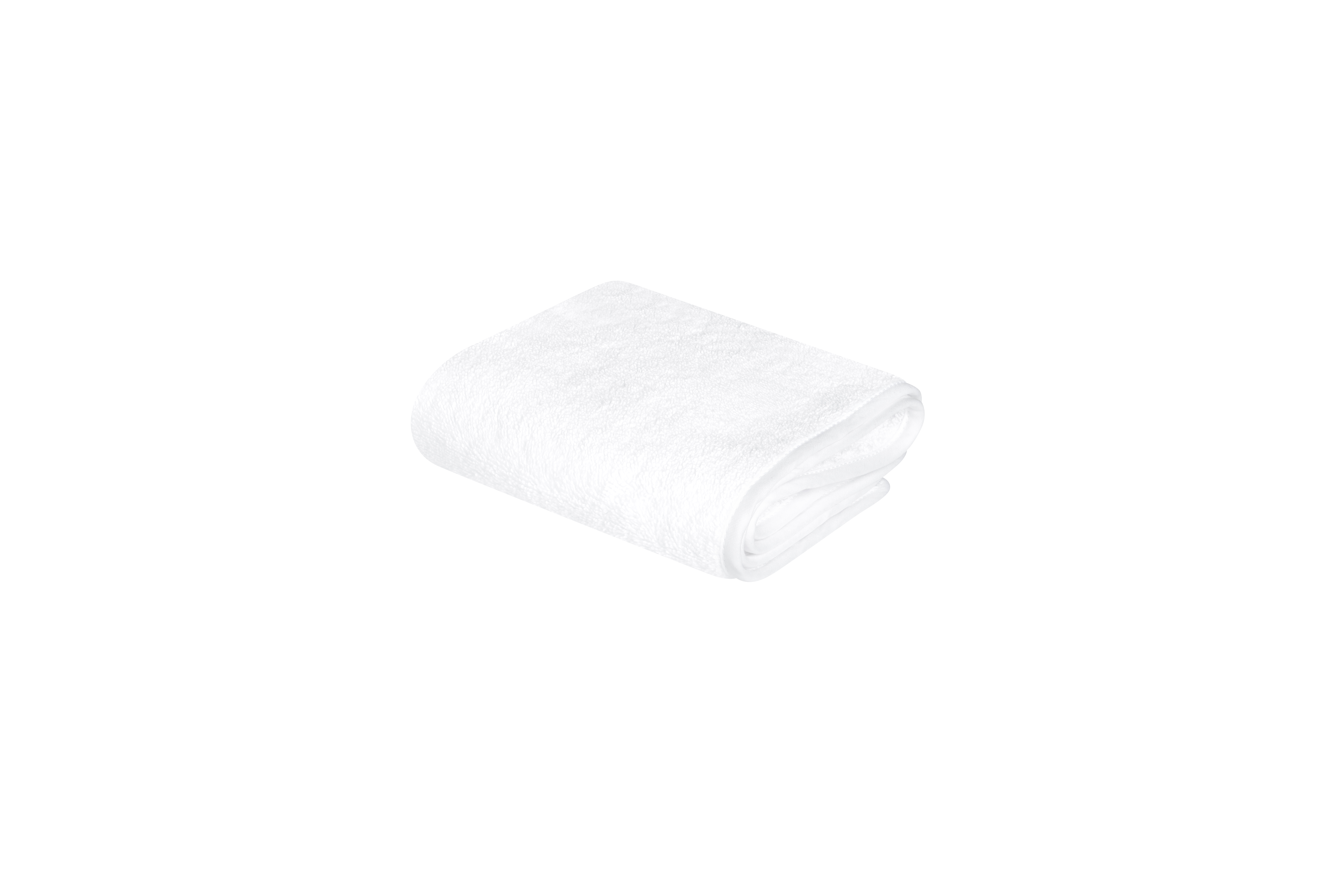 Serviette de bain luxe en coton blanc 30x50 cm