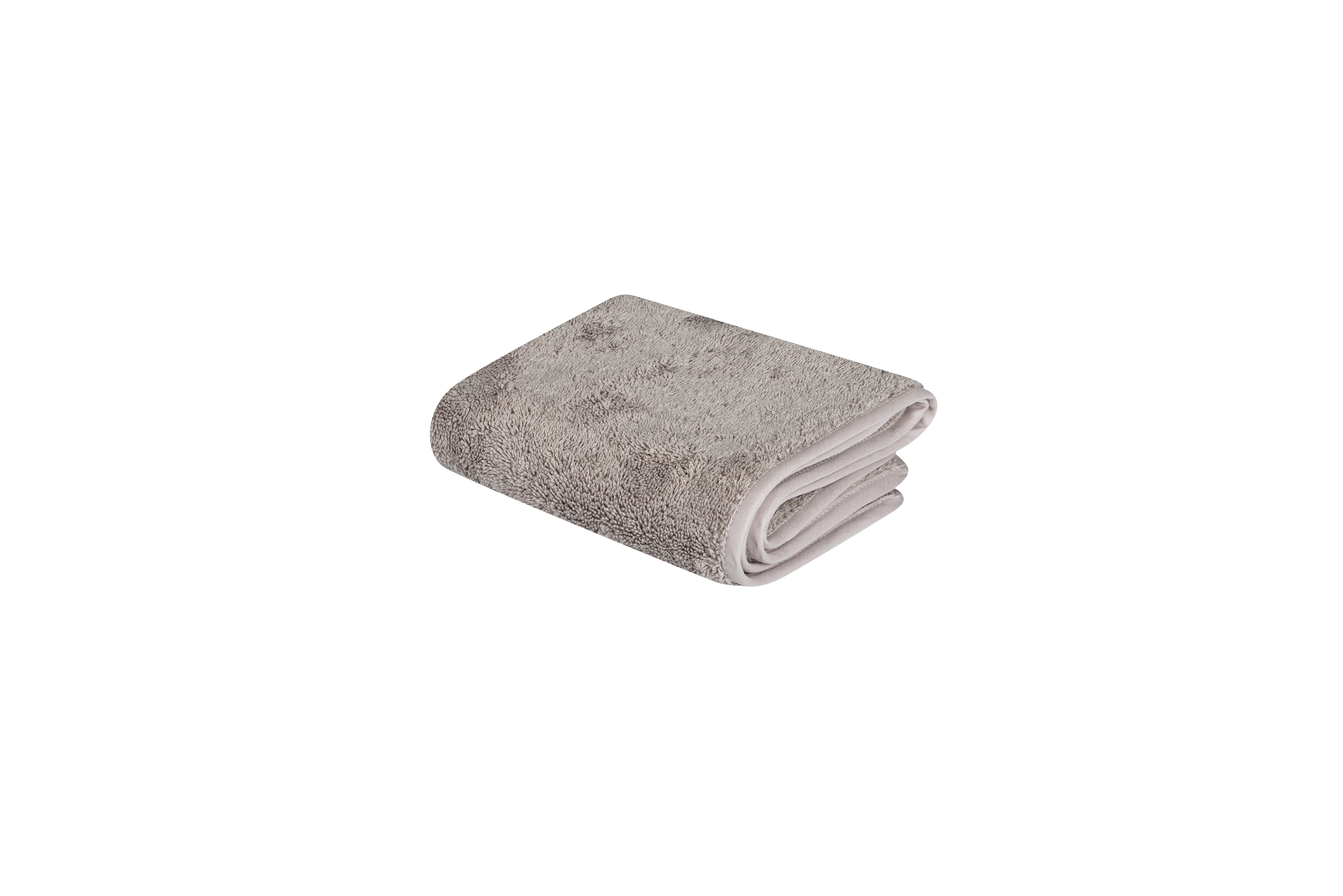 Serviette de bain luxe en coton gris souris 30x50 cm