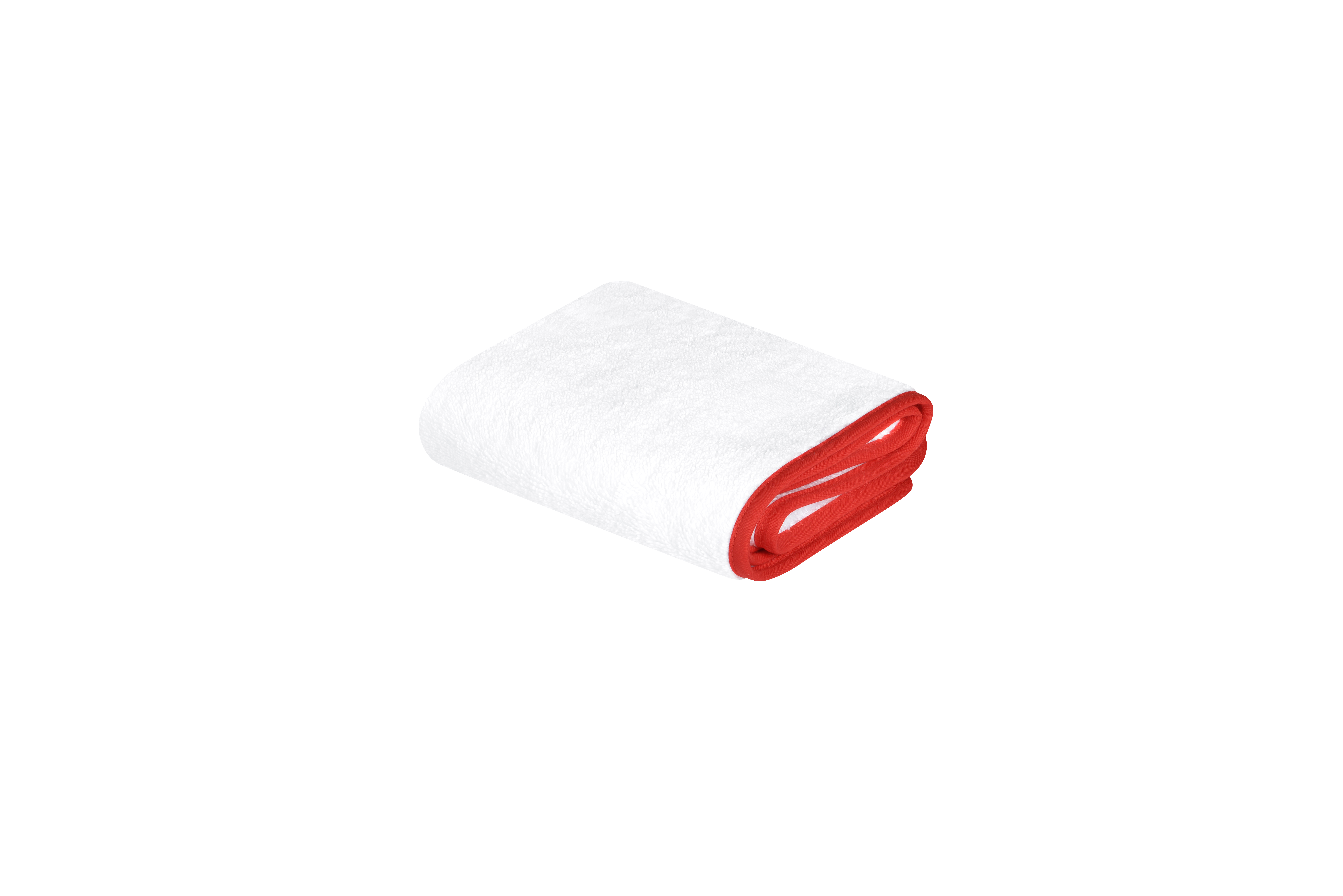 Serviette de bain luxe en coton rouge 30x50 cm