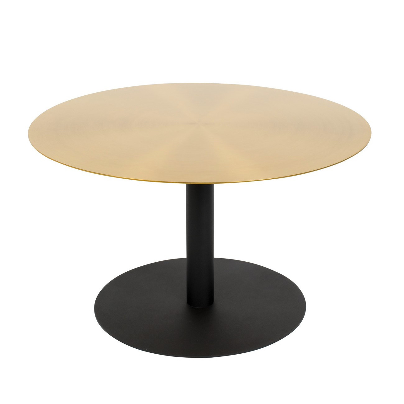 Table basse en acier doré