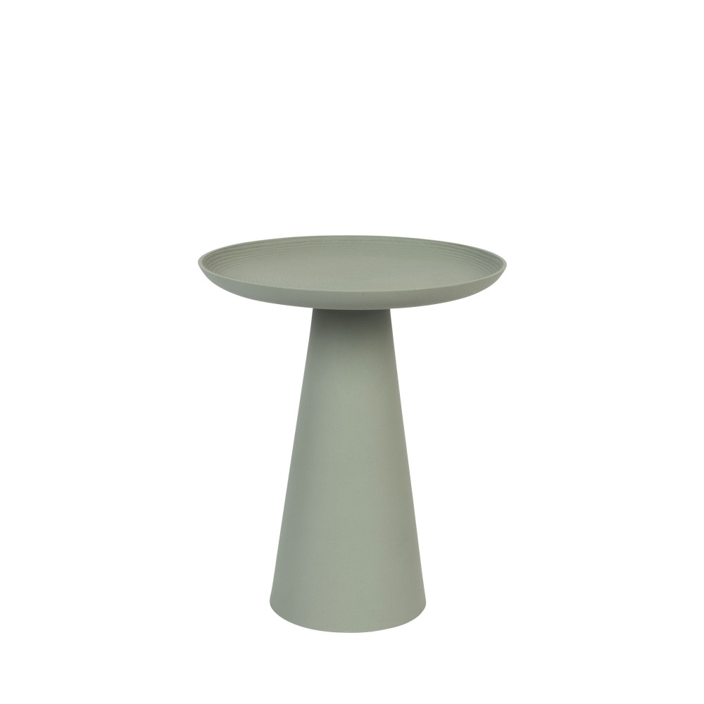 table d'appoint ronde en aluminium d34,5cm vert