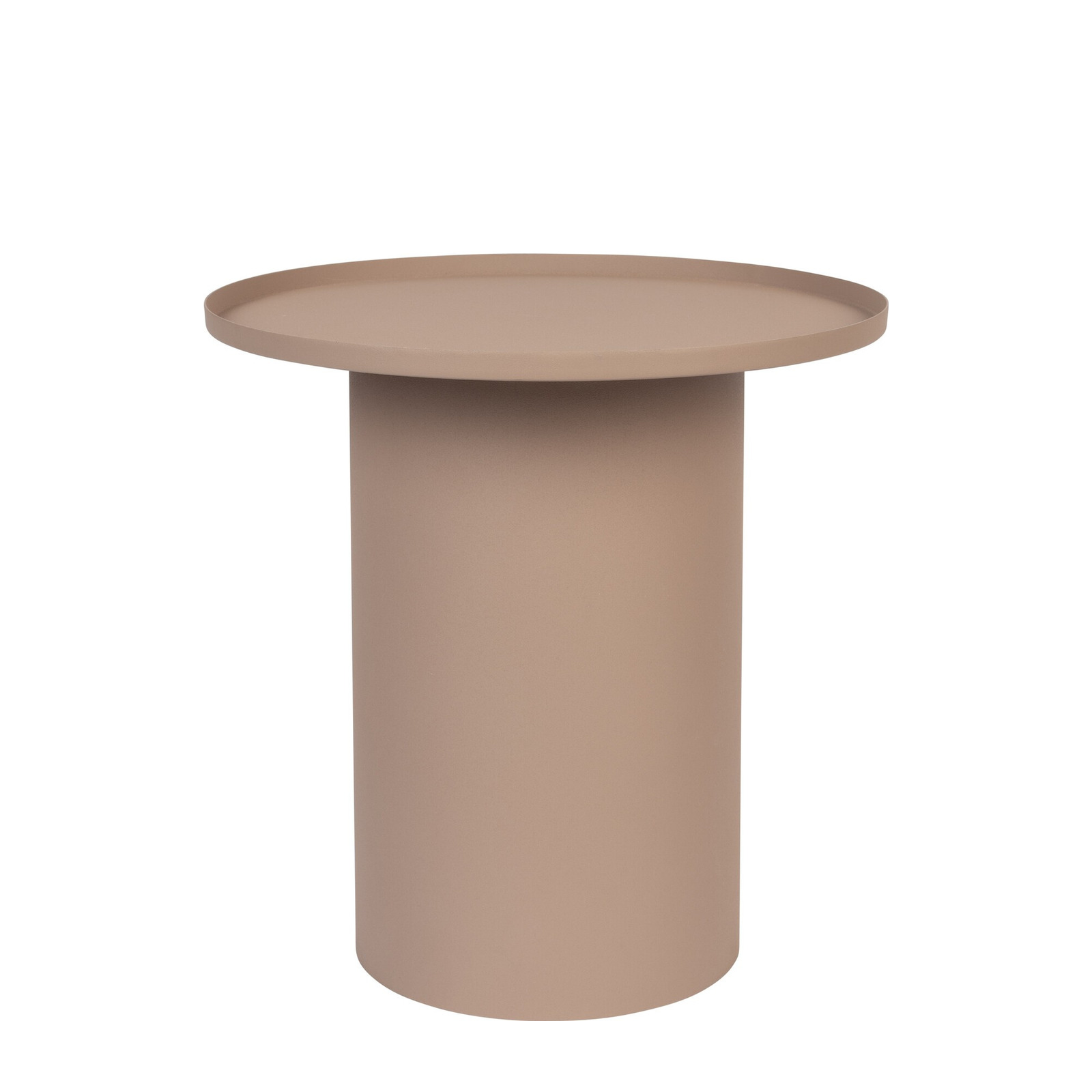 Table d&rsquo;appoint ronde en métal rose