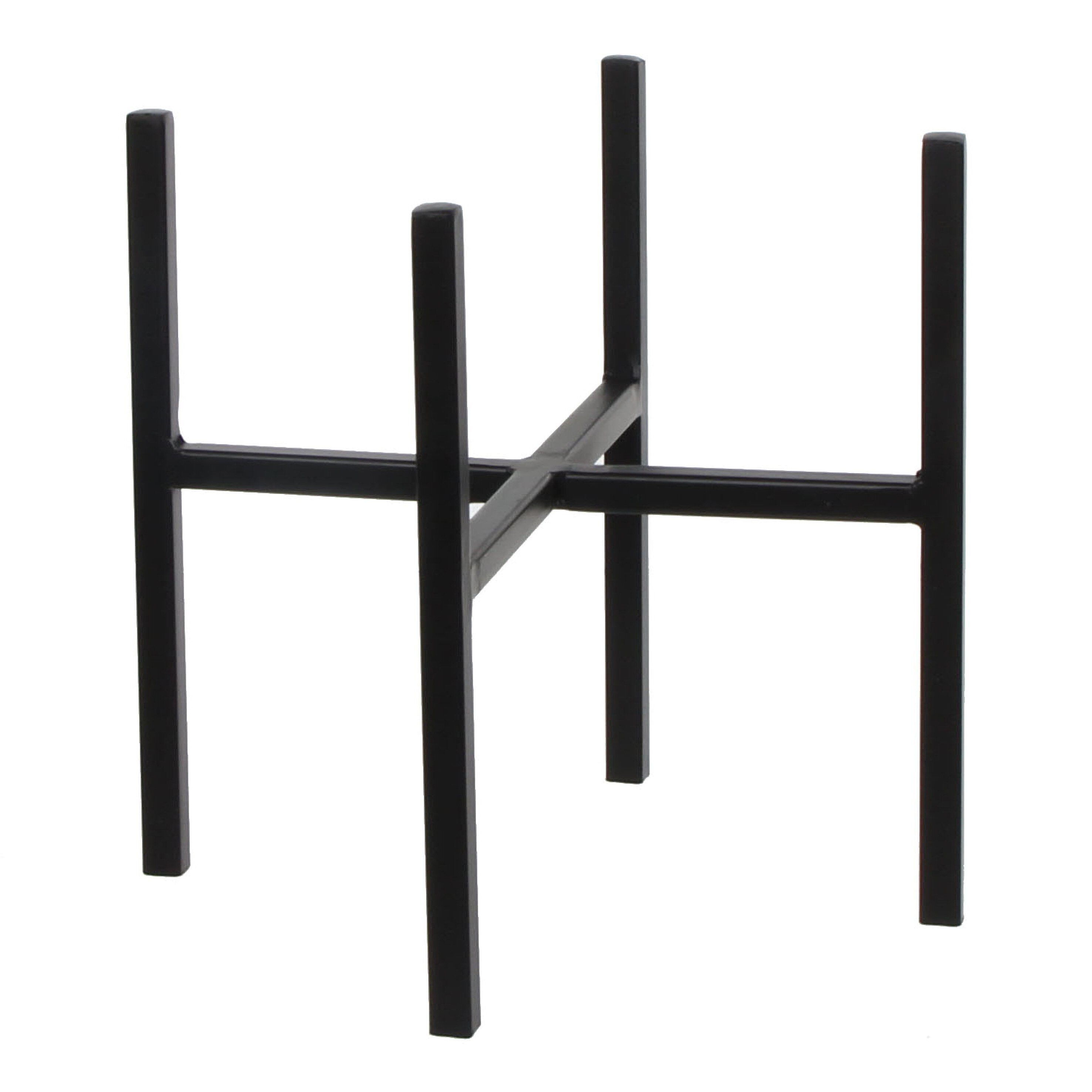 Porte-plante en métal noir H25