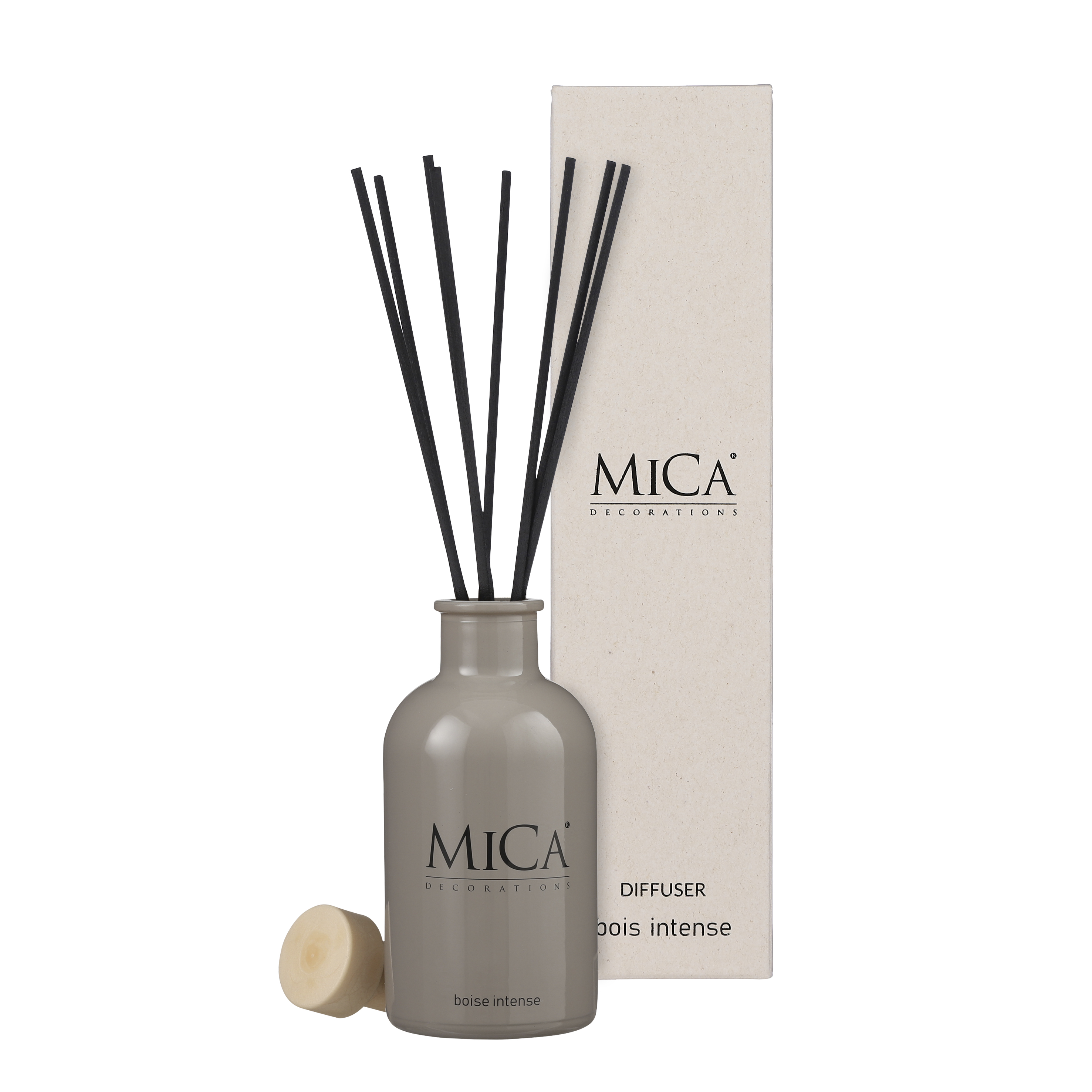 Bâtonnets Parfumés en bois couleur taupe 200ml Bâtonnets Parfumés en bois couleur taupe 200ml