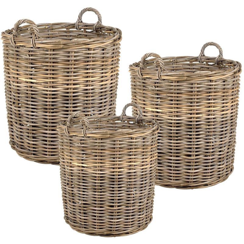 Cache-pots hauts en poelet (lot de 3)