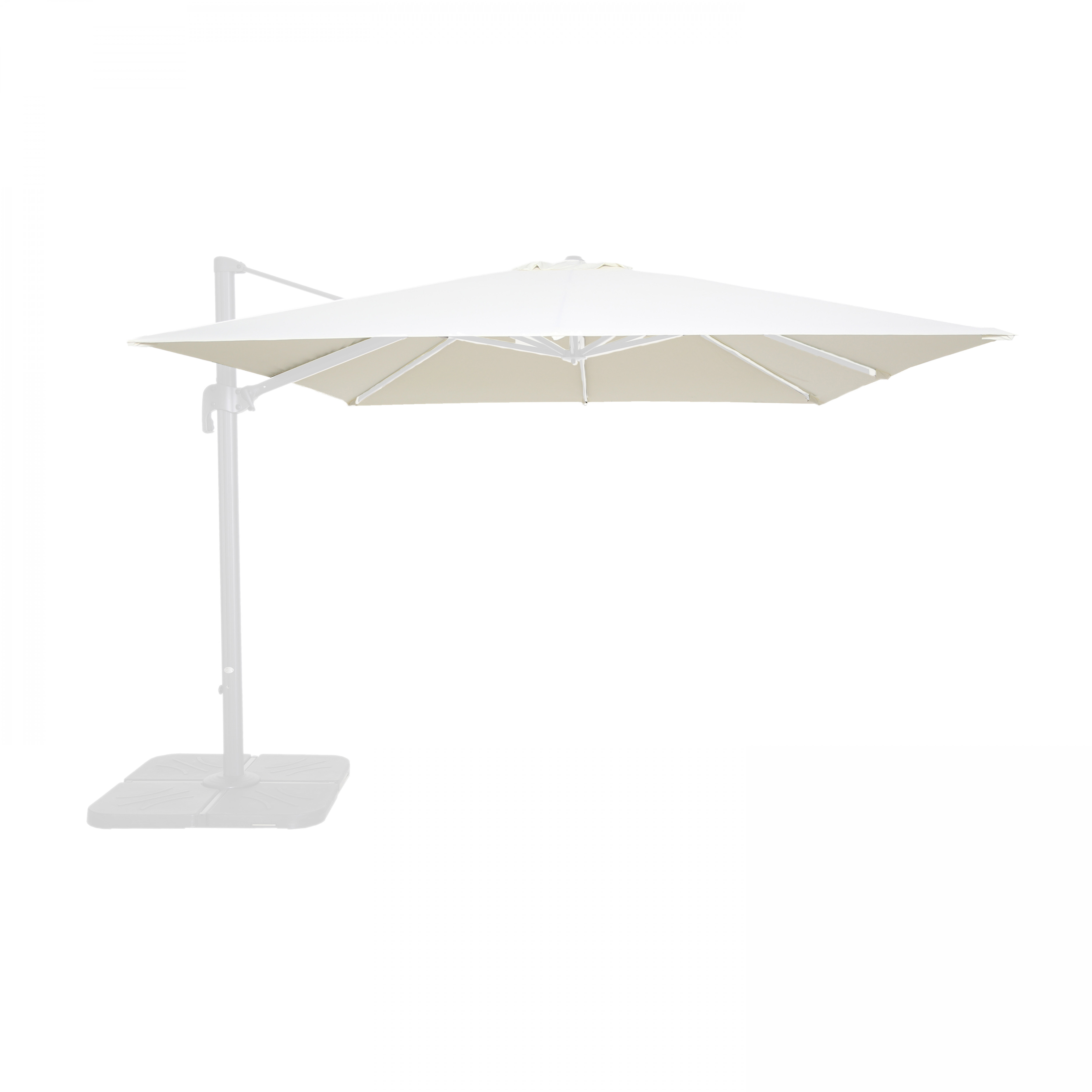 Toile pour parasol déporté 3x3m écru