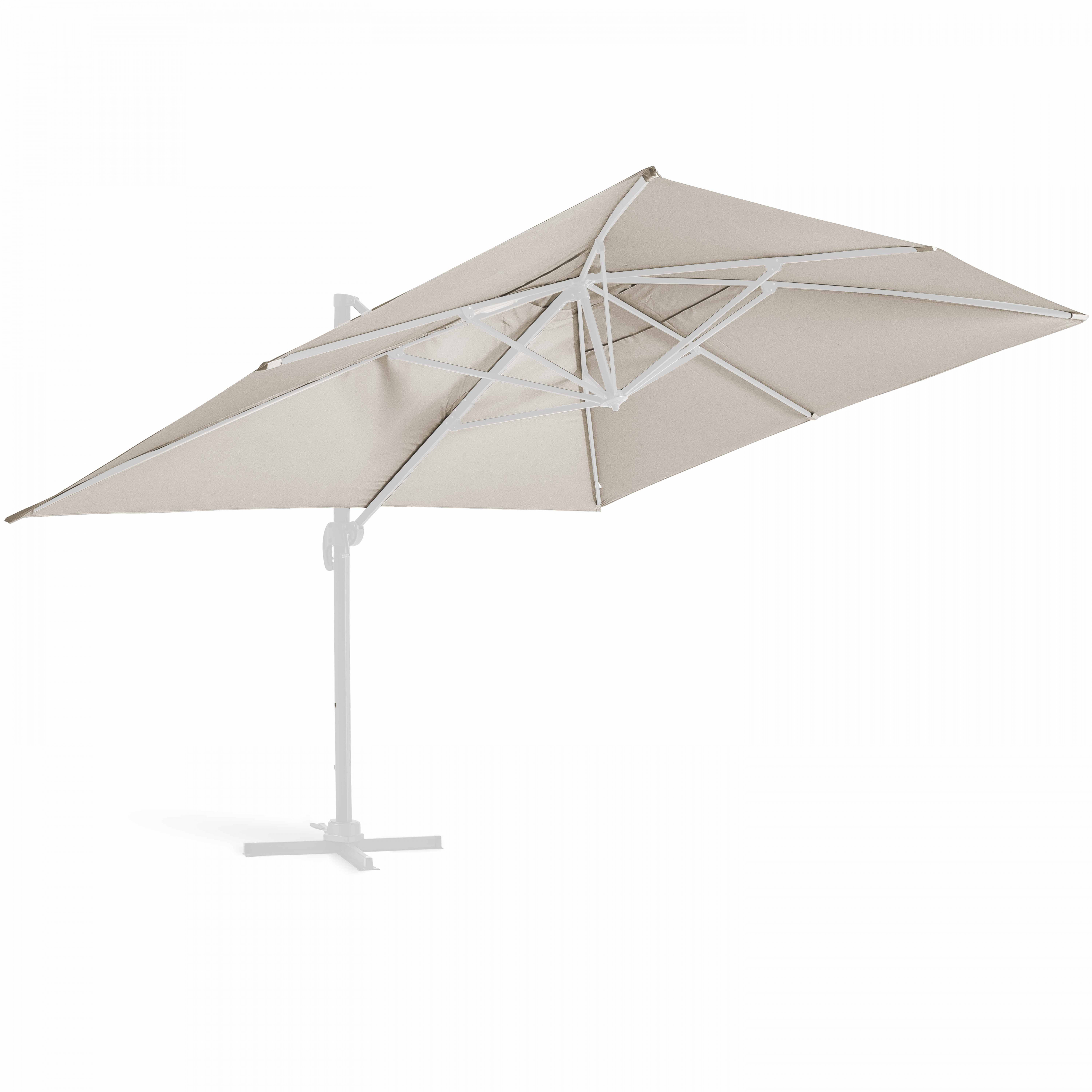 Toile pour parasol déporté 4x3m écru