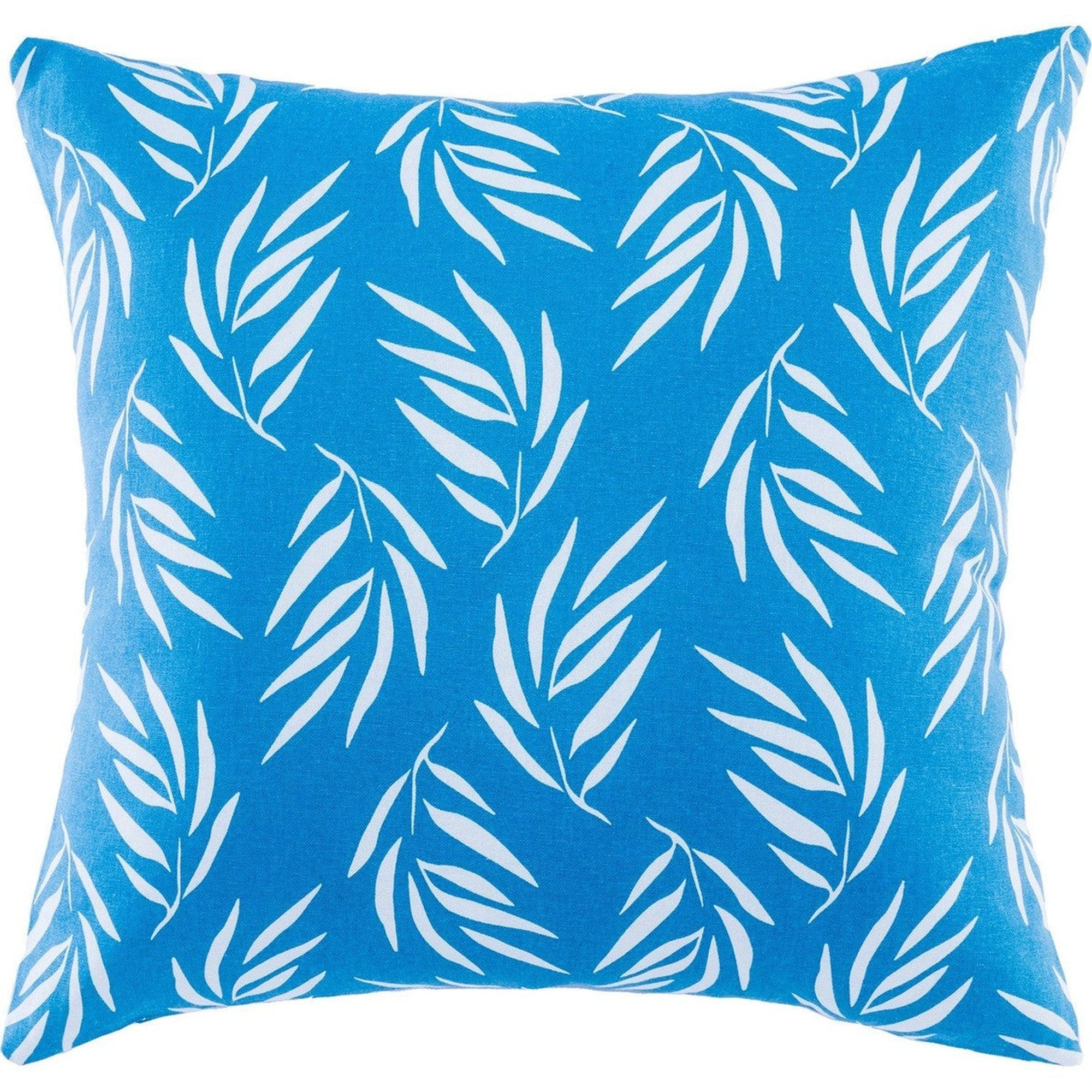 Housse de coussin d'extérieur coton 50x50 bleu