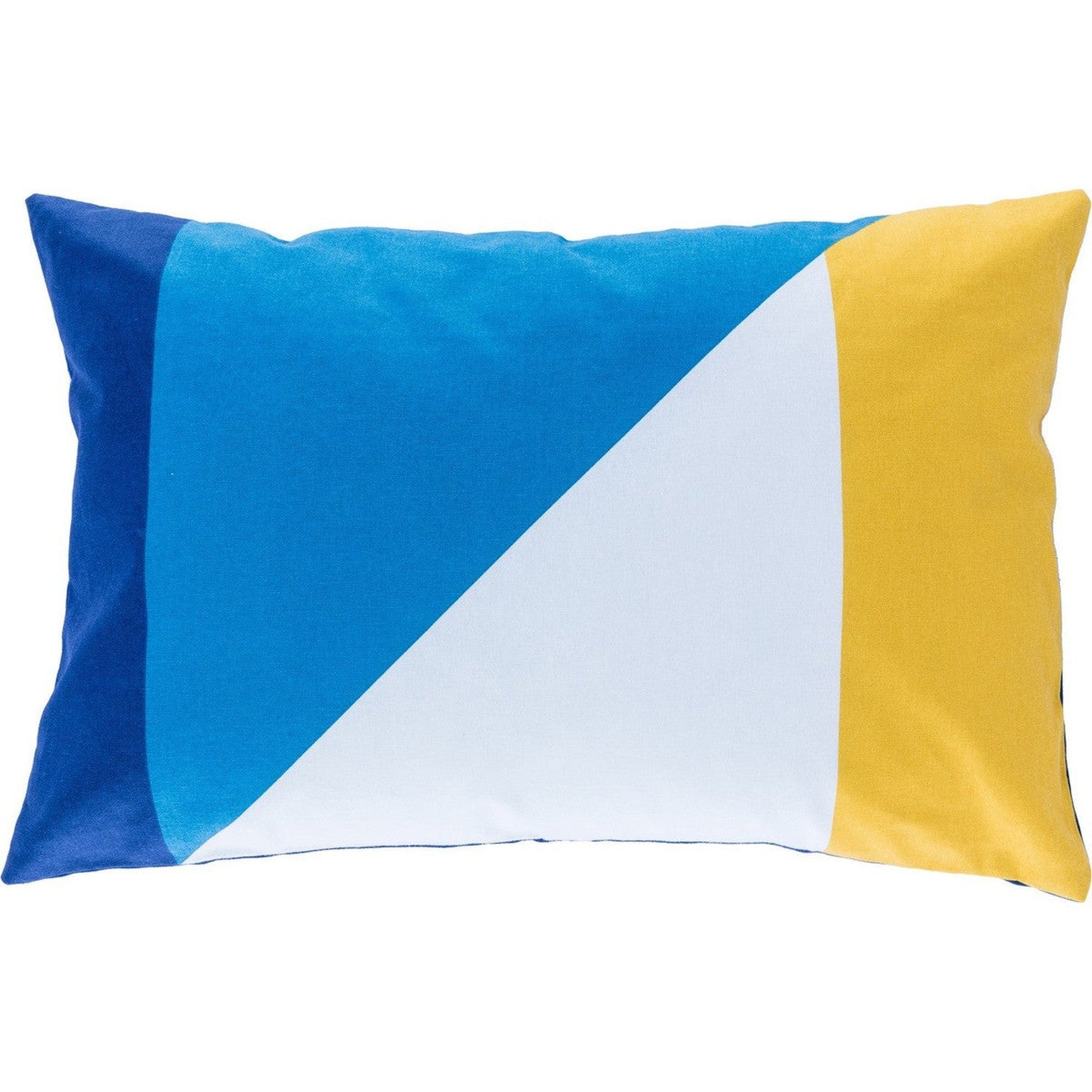 Housse de coussin d'extérieur coton 60x40 jaune
