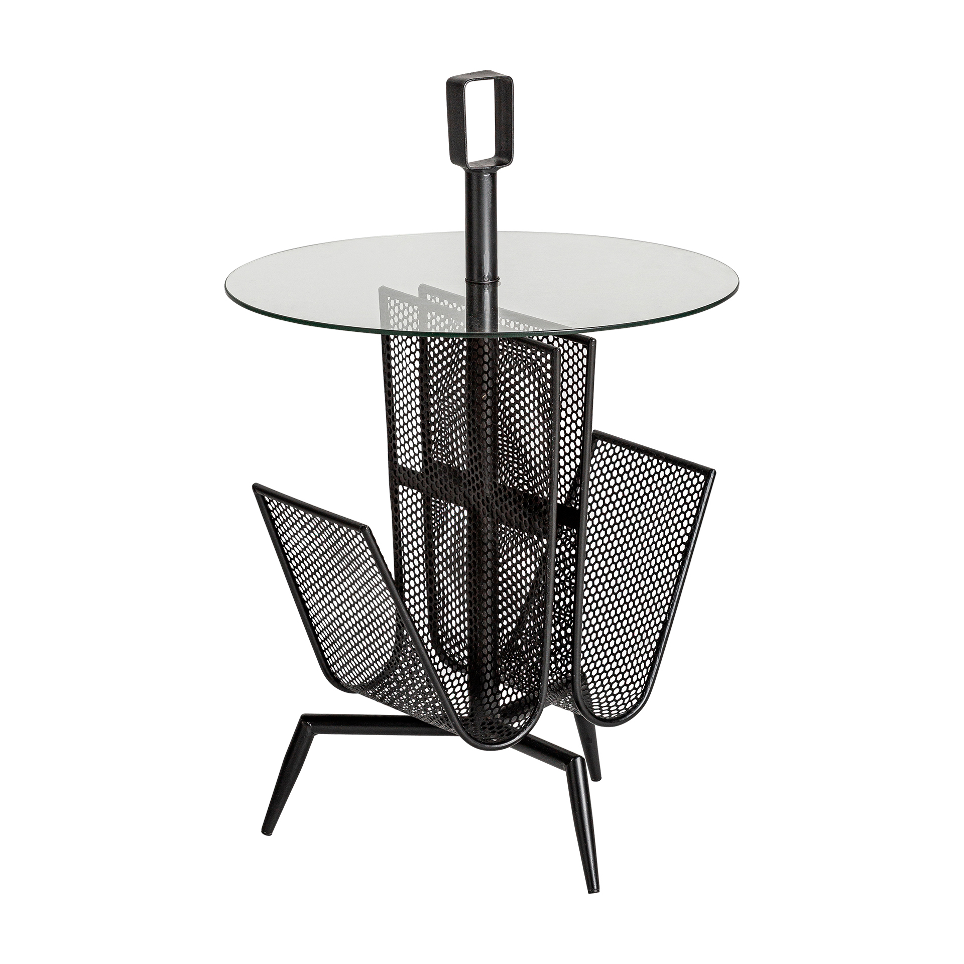 Table basse en fer noir 45x45x69 cm