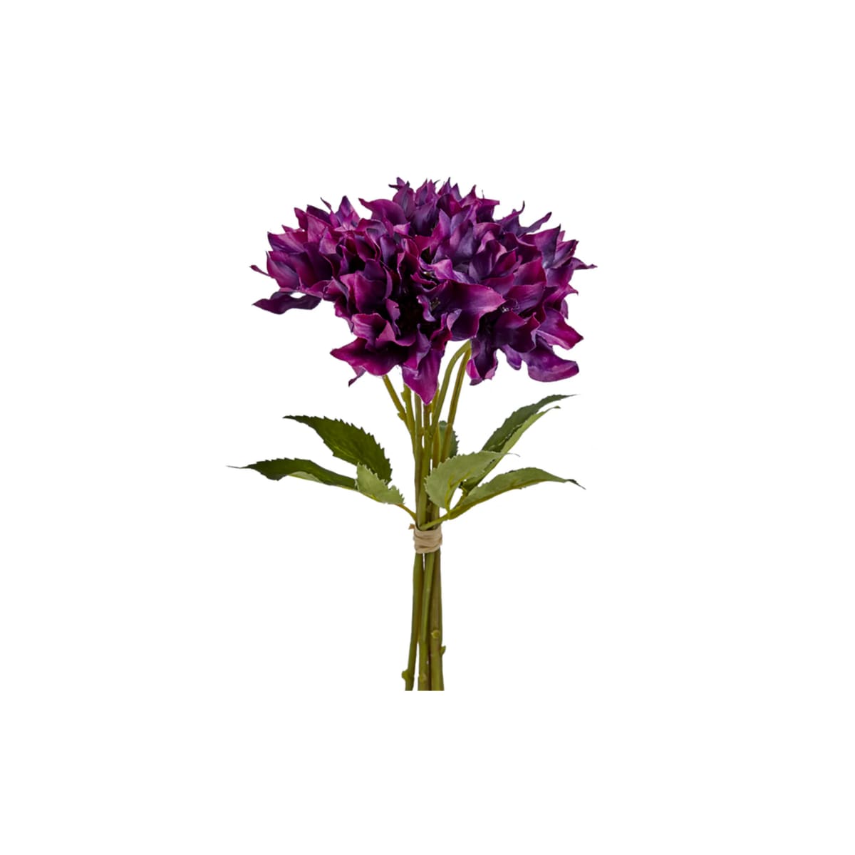 Bouquet d'hellébores artificiel violet H35