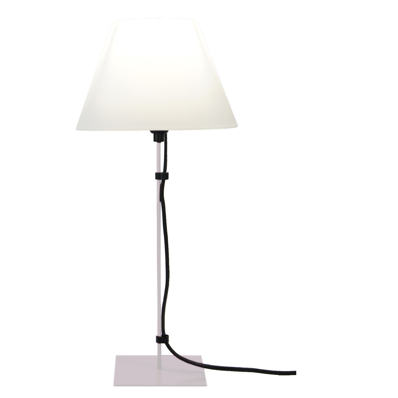 Lampe H.22cm gris clair