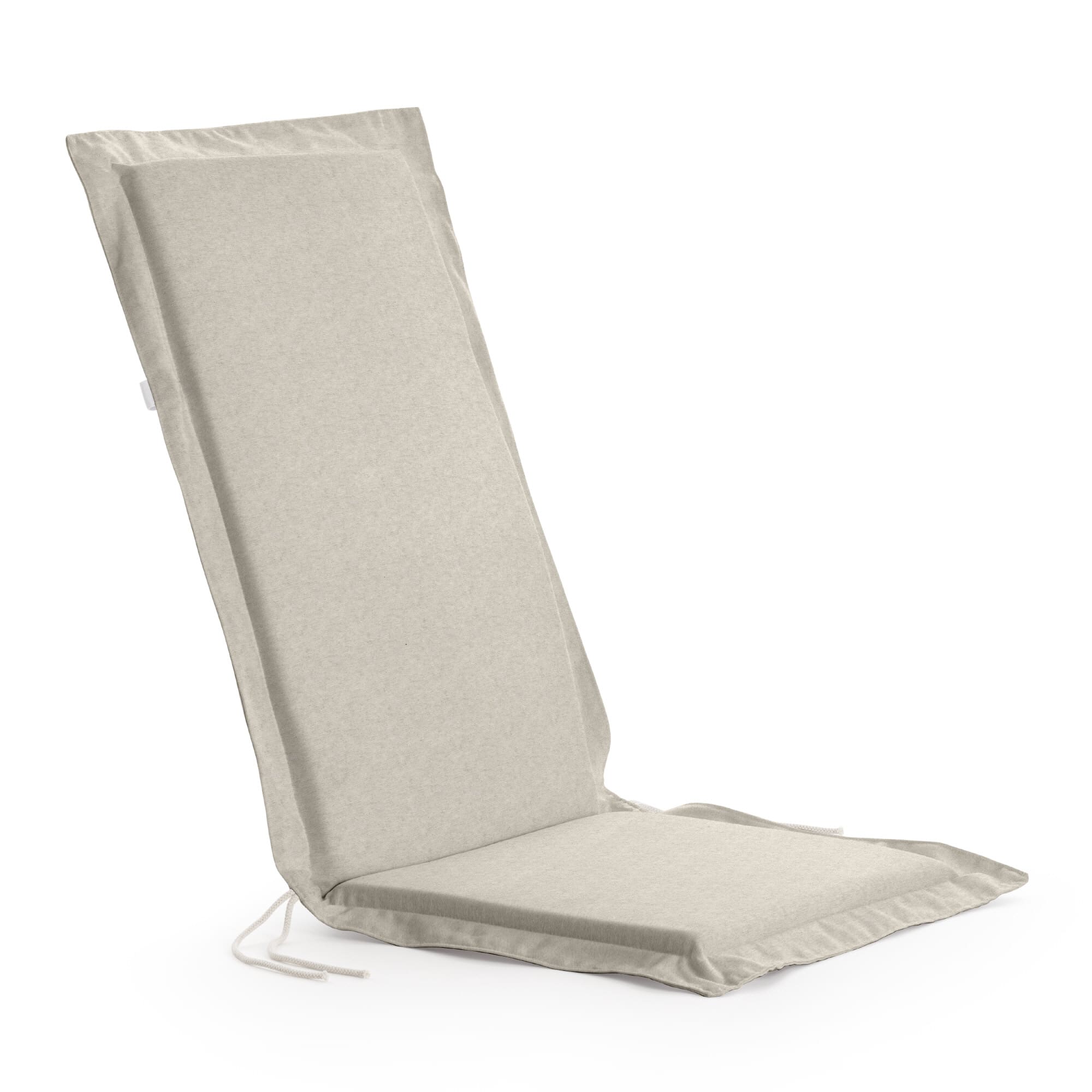 Coussin pour chaise de jardin uni beige 37x41x4cm