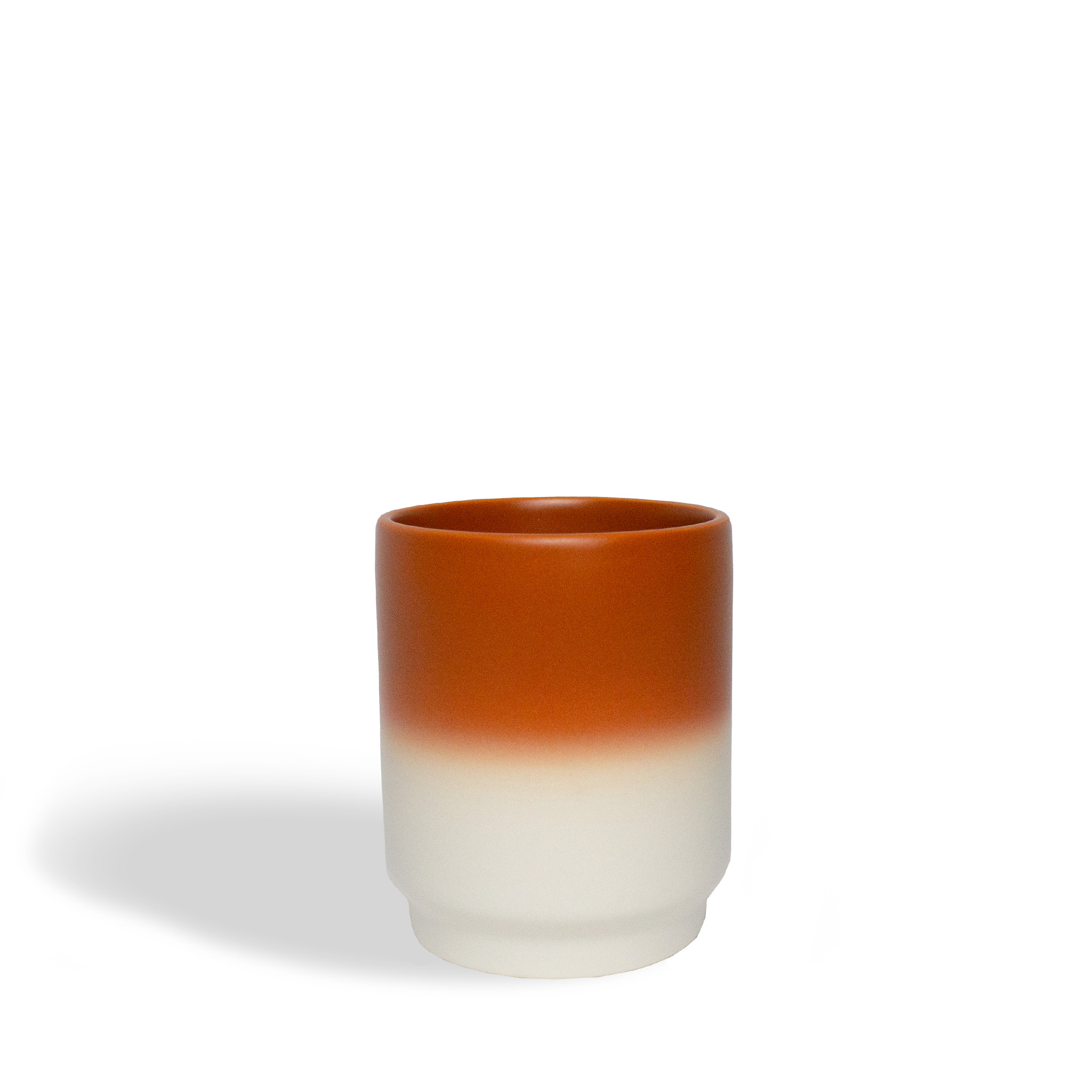 Tasse dégradé brique mate et blanc Tasse dégradé brique mate et blanc