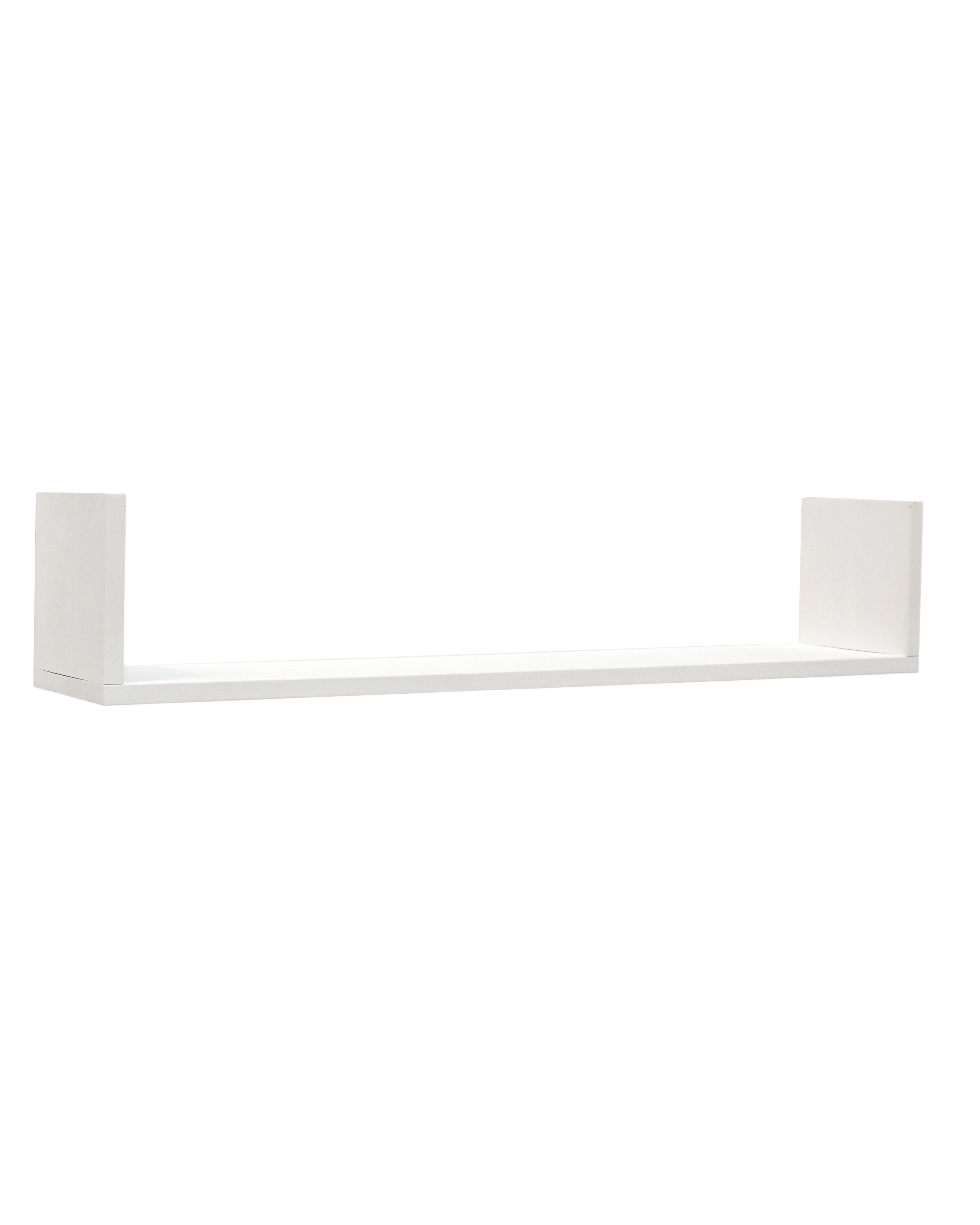 Étagère en bois de pin blanche 100x20cm