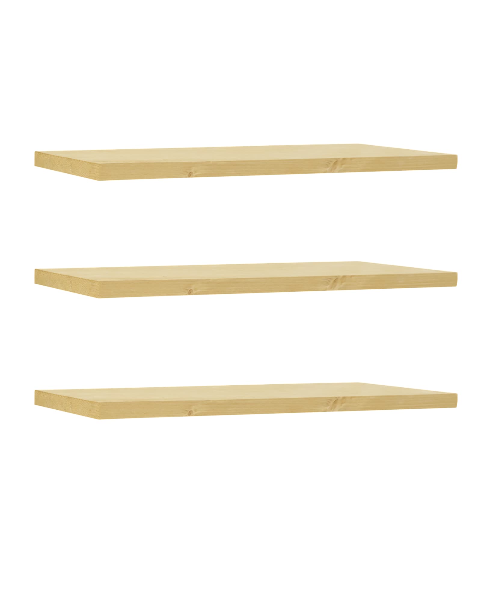 Pack 3 étagerès en bois 140cm Pack 3 étagerès en bois 140cm