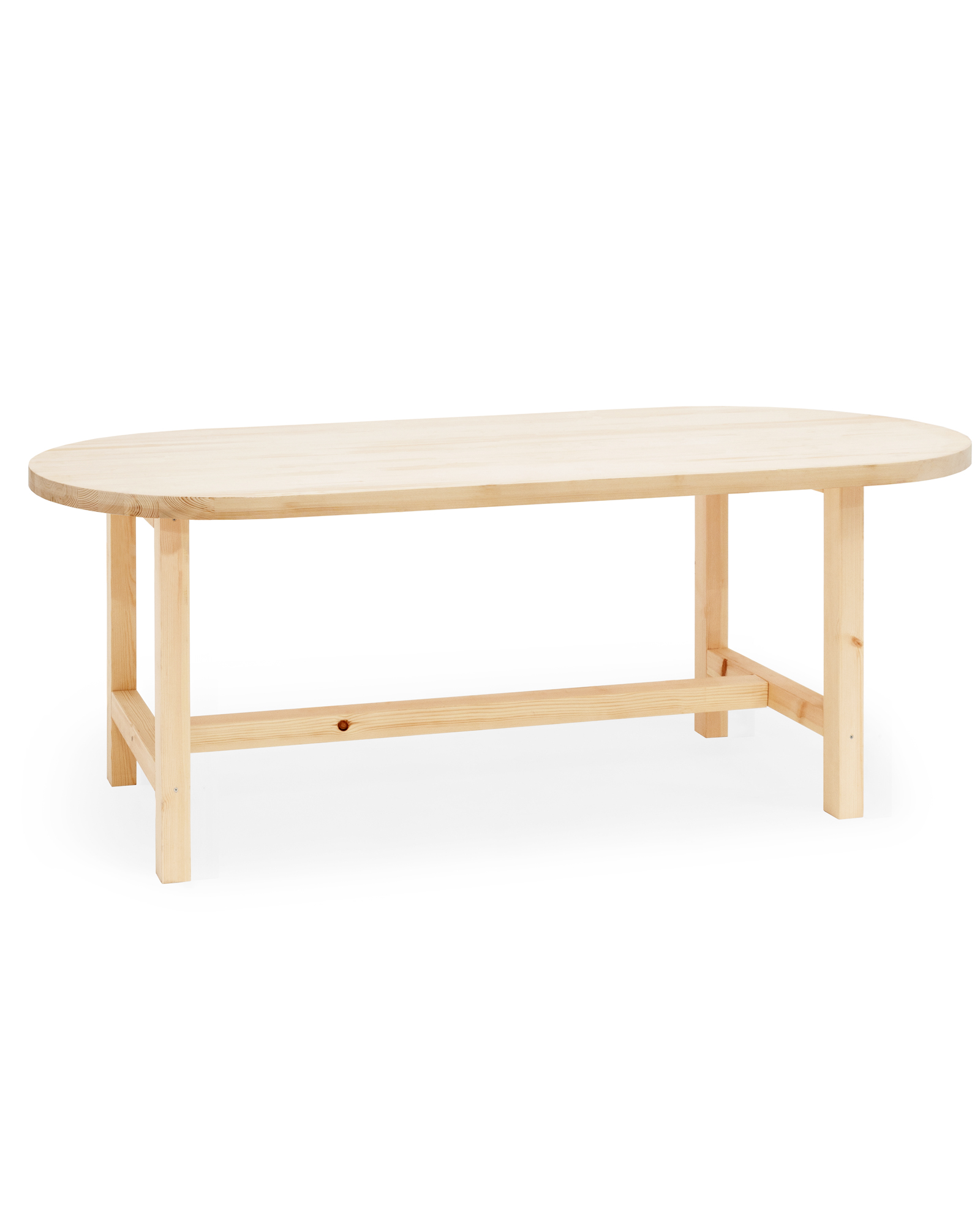 Table de salle à manger en bois couleur naturelle 160cm
