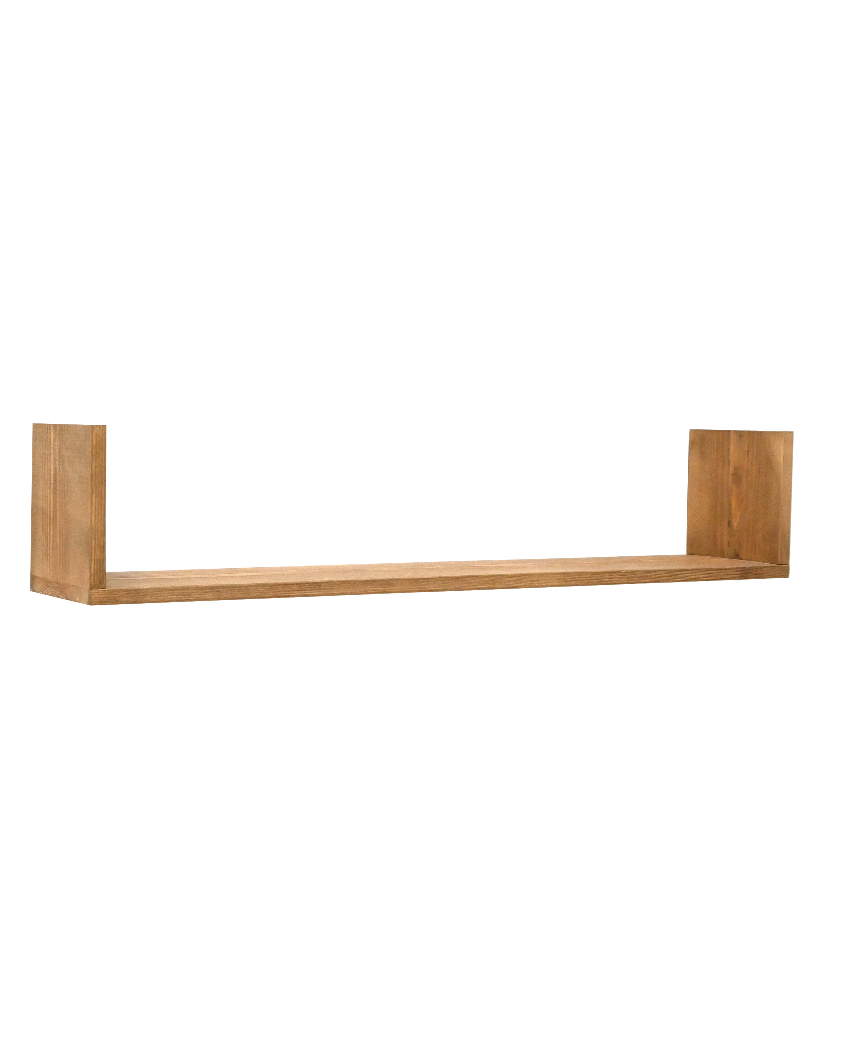 Étagère en bois de pin vieilli 60x20cm