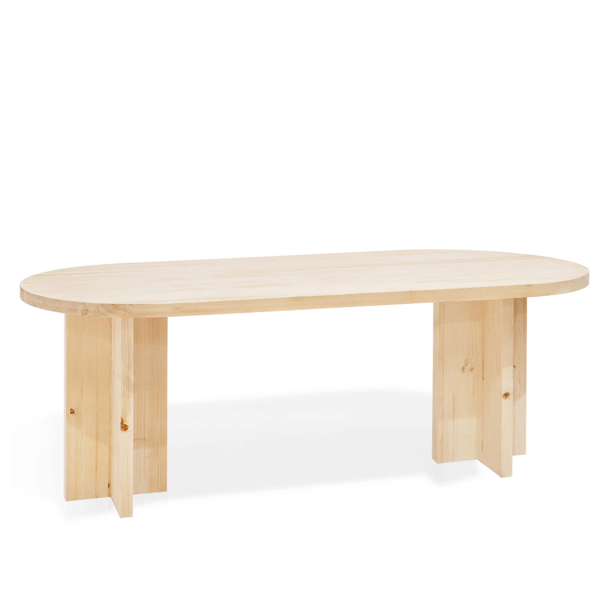 Table de salle à manger en bois couleur naturel 200cm