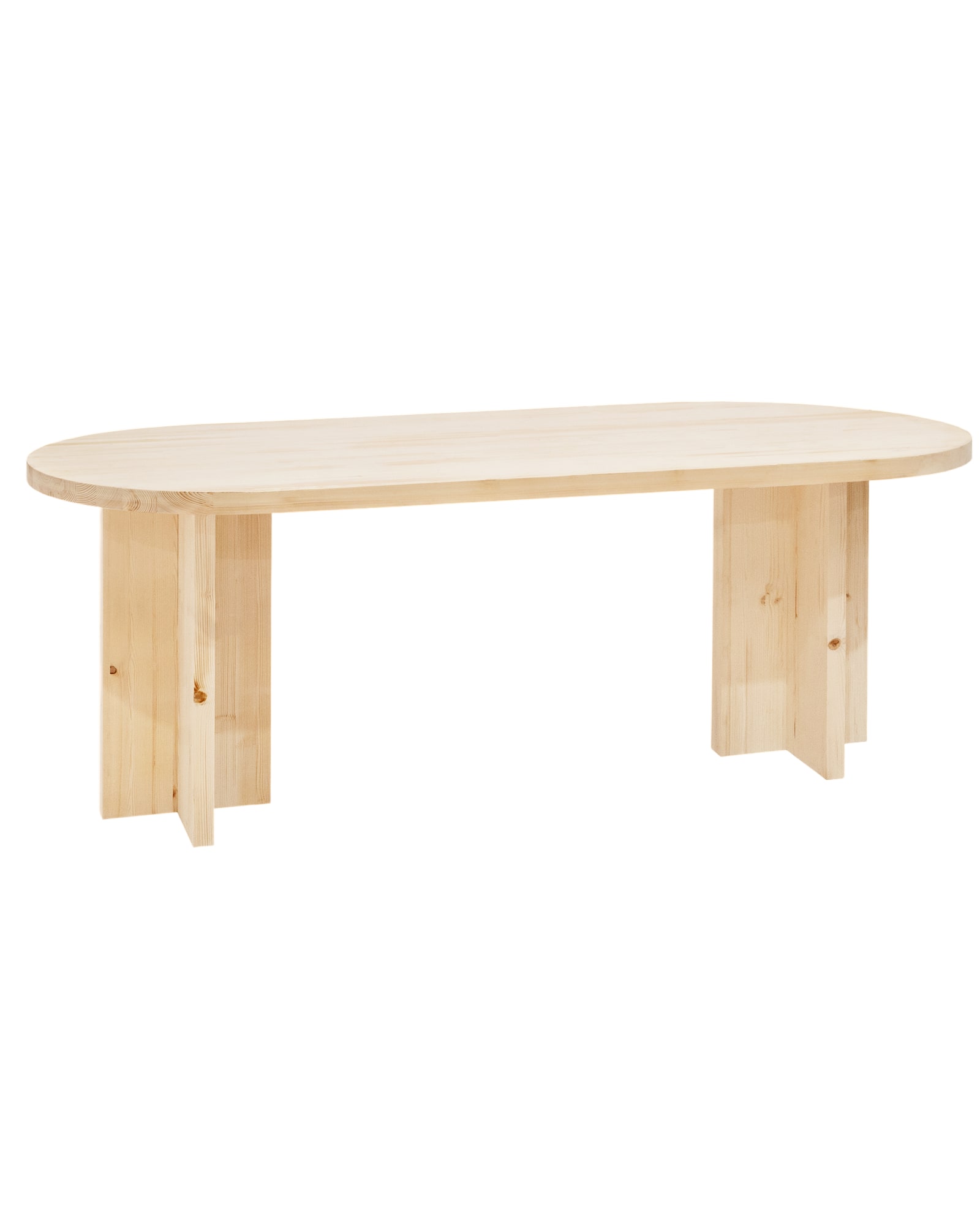 Table de salle à manger en bois couleur naturel 180cm Table de salle à manger en bois couleur naturel 180cm