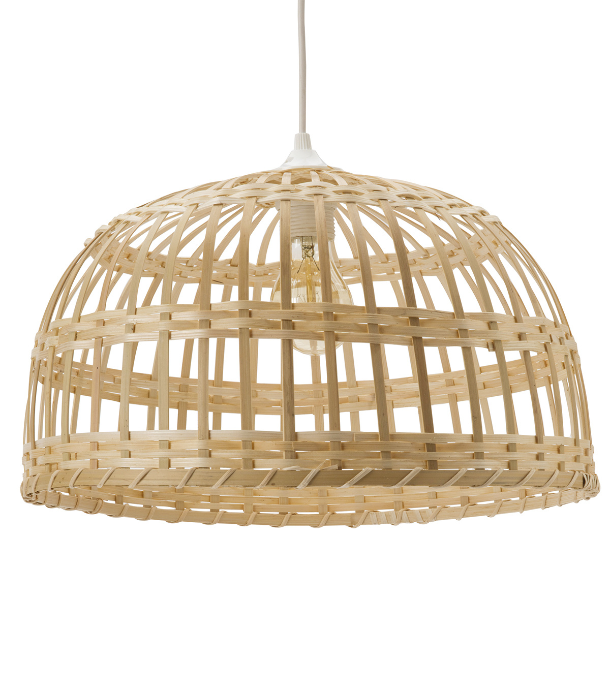 suspension en bambou naturel, d. 60 cm