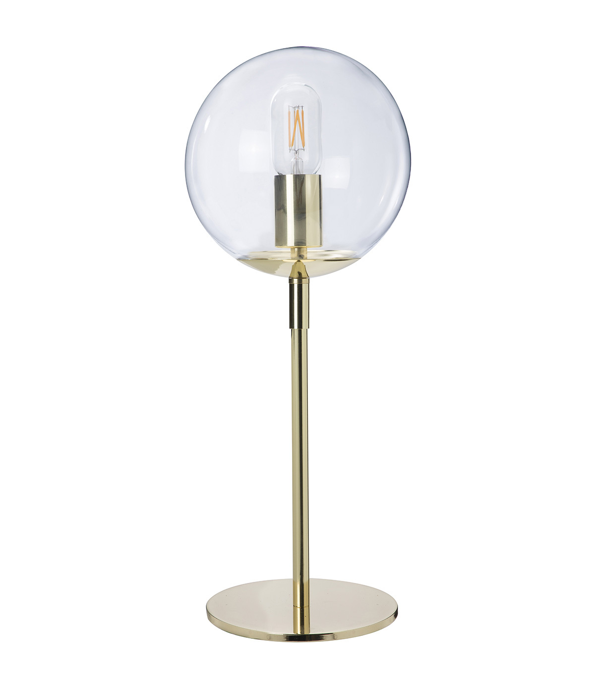 lampe en métal transparent h.52 cm