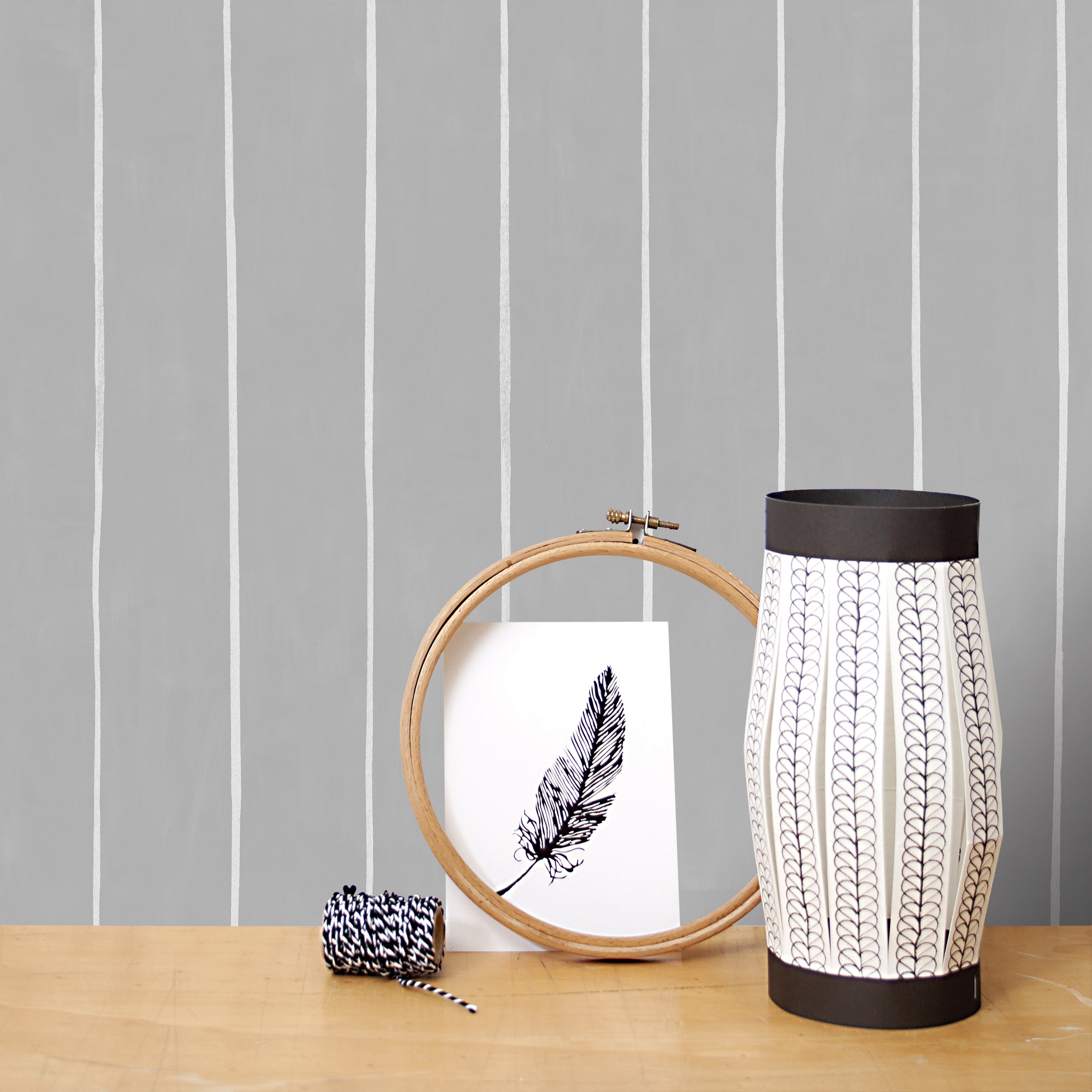 Papier peint Rayures Stripe Gris 1005x52cm Papier peint Rayures Stripe Gris 1005x52cm