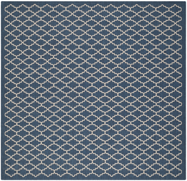 Tapis d'intérieur/extérieur Bleu Marine/Neutre 160 X 160