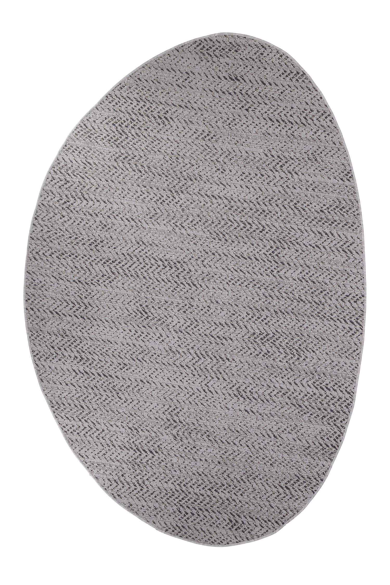 Tapis style scandinave forme galet gris 190x290, OEKO-TEX®
