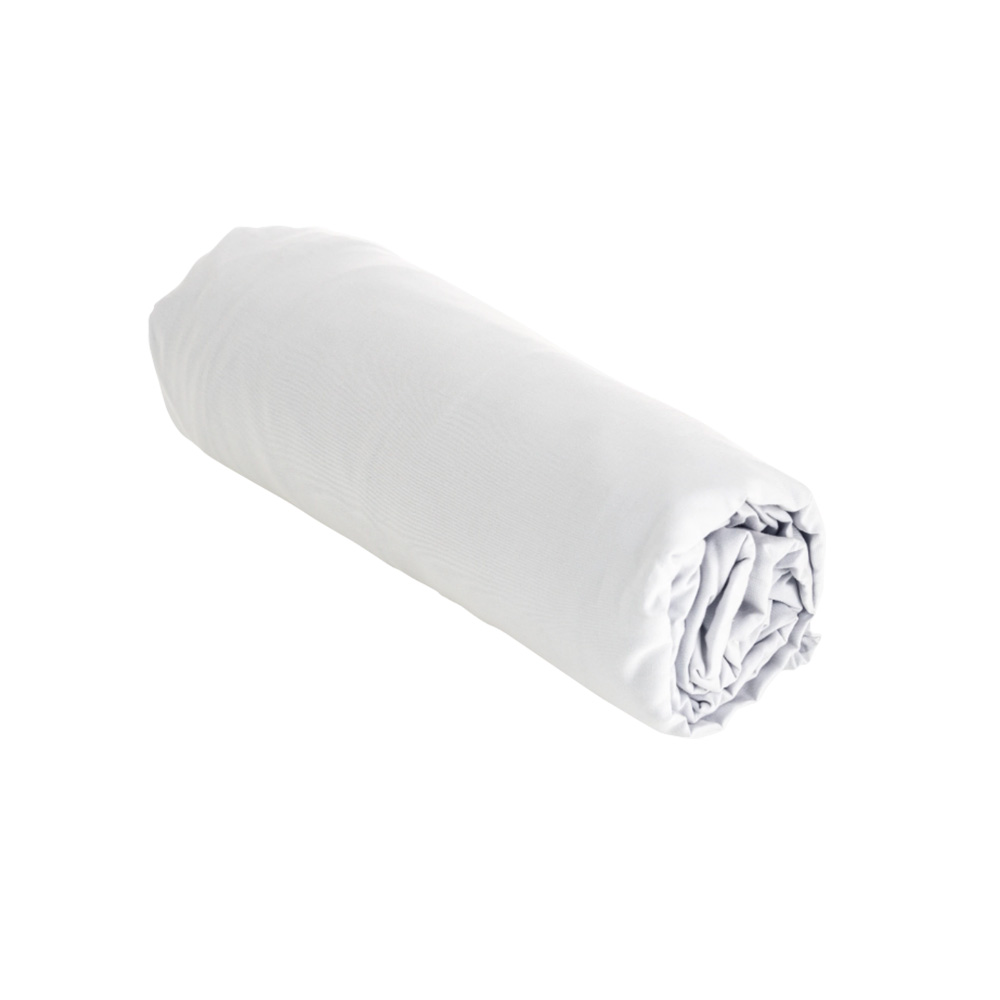 protège-matelas en forme de drap housse coton blanc 90x190 cm