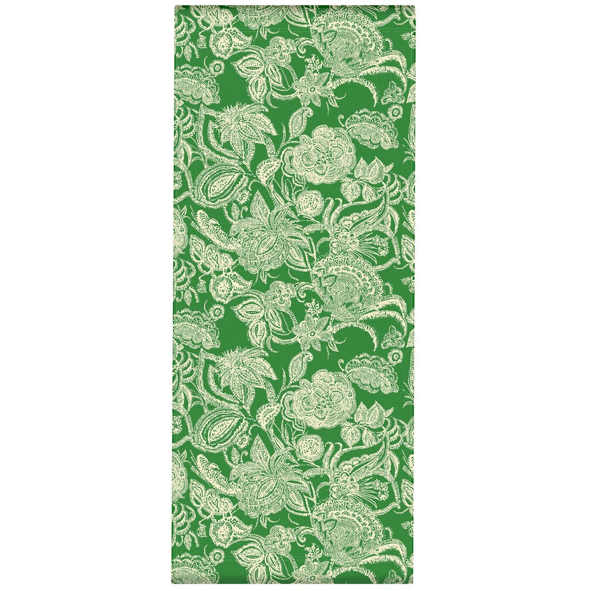 Toile outdoor pour transat / chilienne imprimé fleuri vert