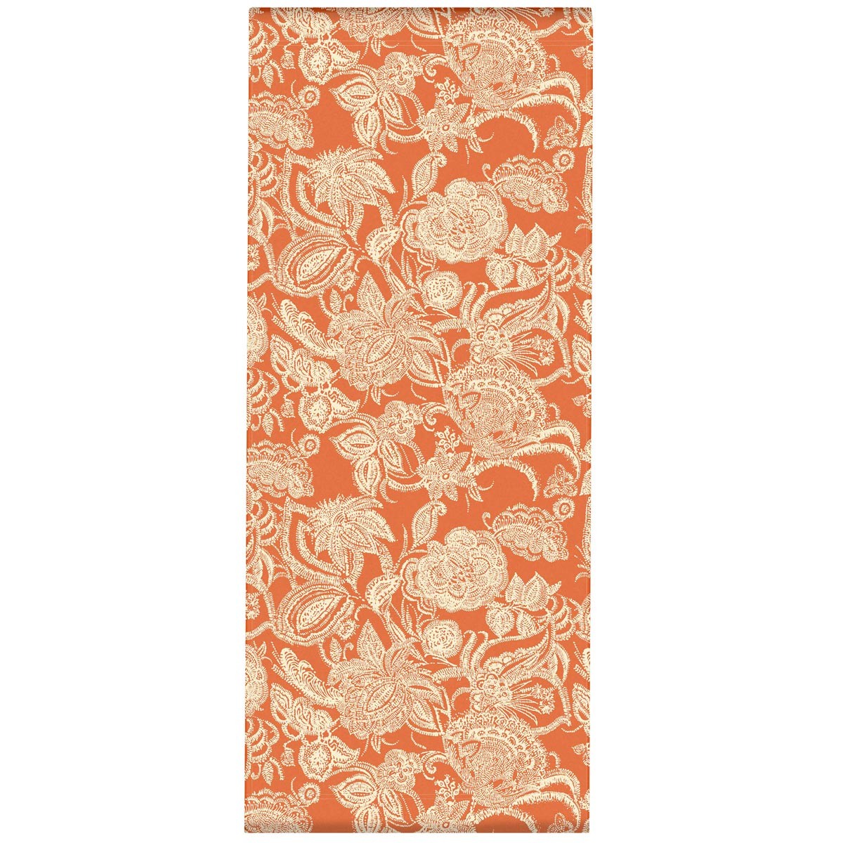 Toile outdoor pour transat / chilienne imprimé fleuri orange