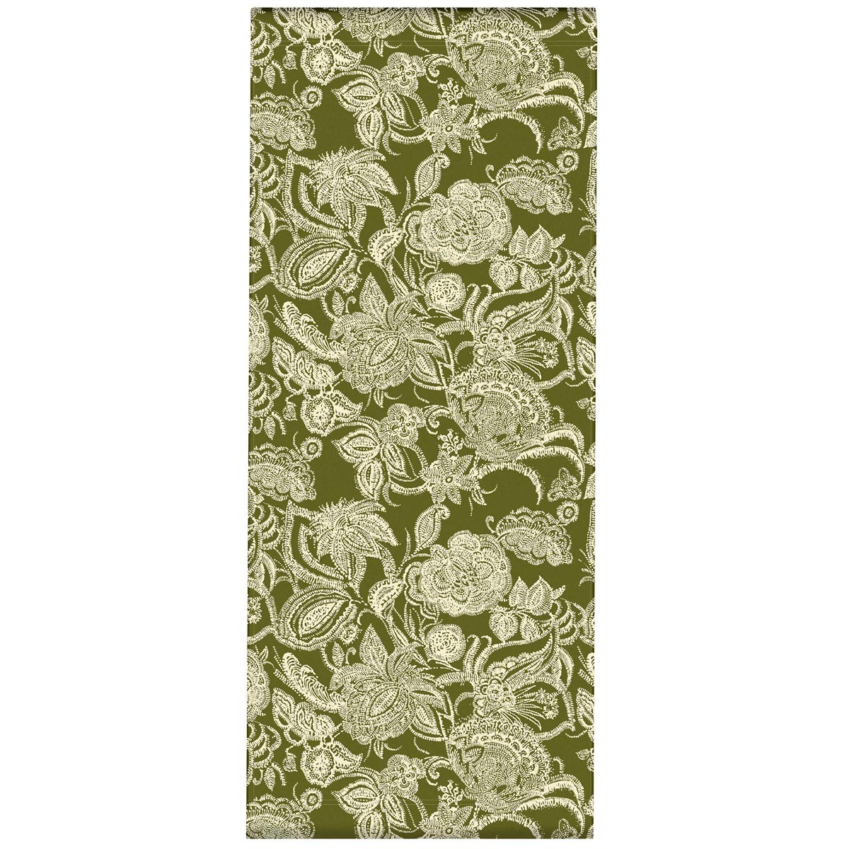 Toile outdoor pour transat / chilienne imprimé fleuri kaki