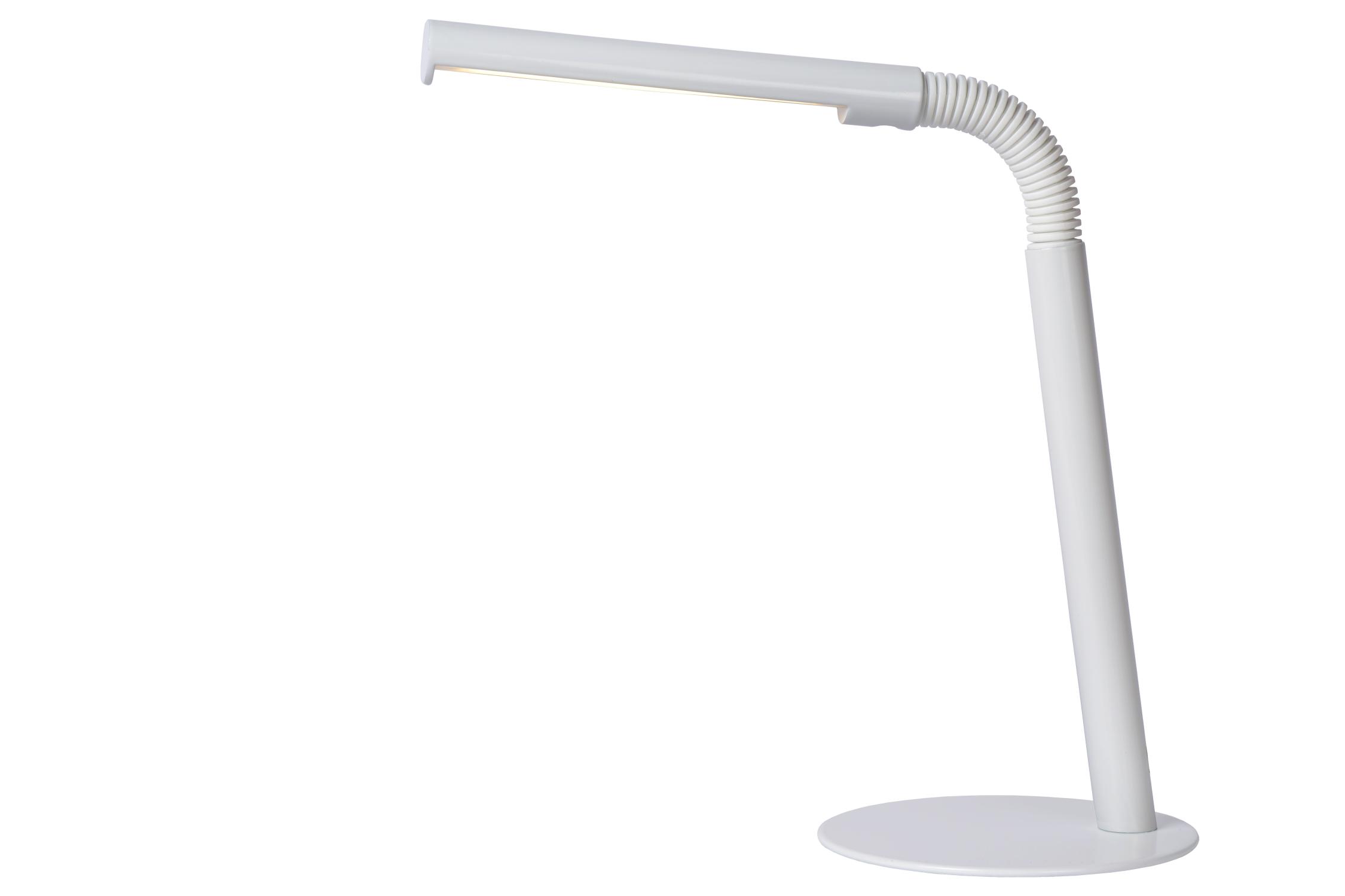 Lampe de bureau en métal blanc