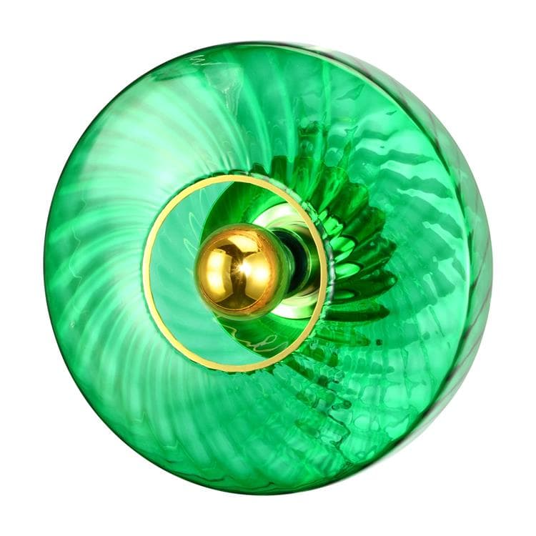 Applique murale verre diamètre 20cm vert