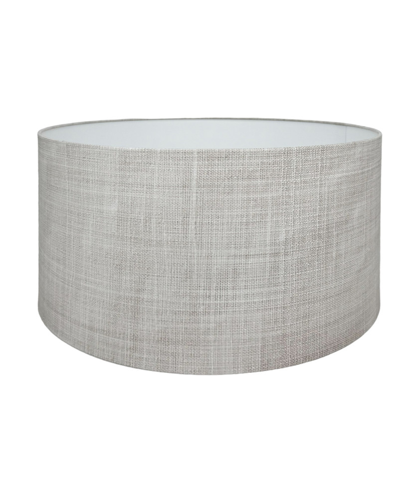 Abat-jour chevet Effet Lin Blanc Cassé T 20 x H 15 Abat-jour chevet Effet Lin Blanc Cassé T 20 x H 15