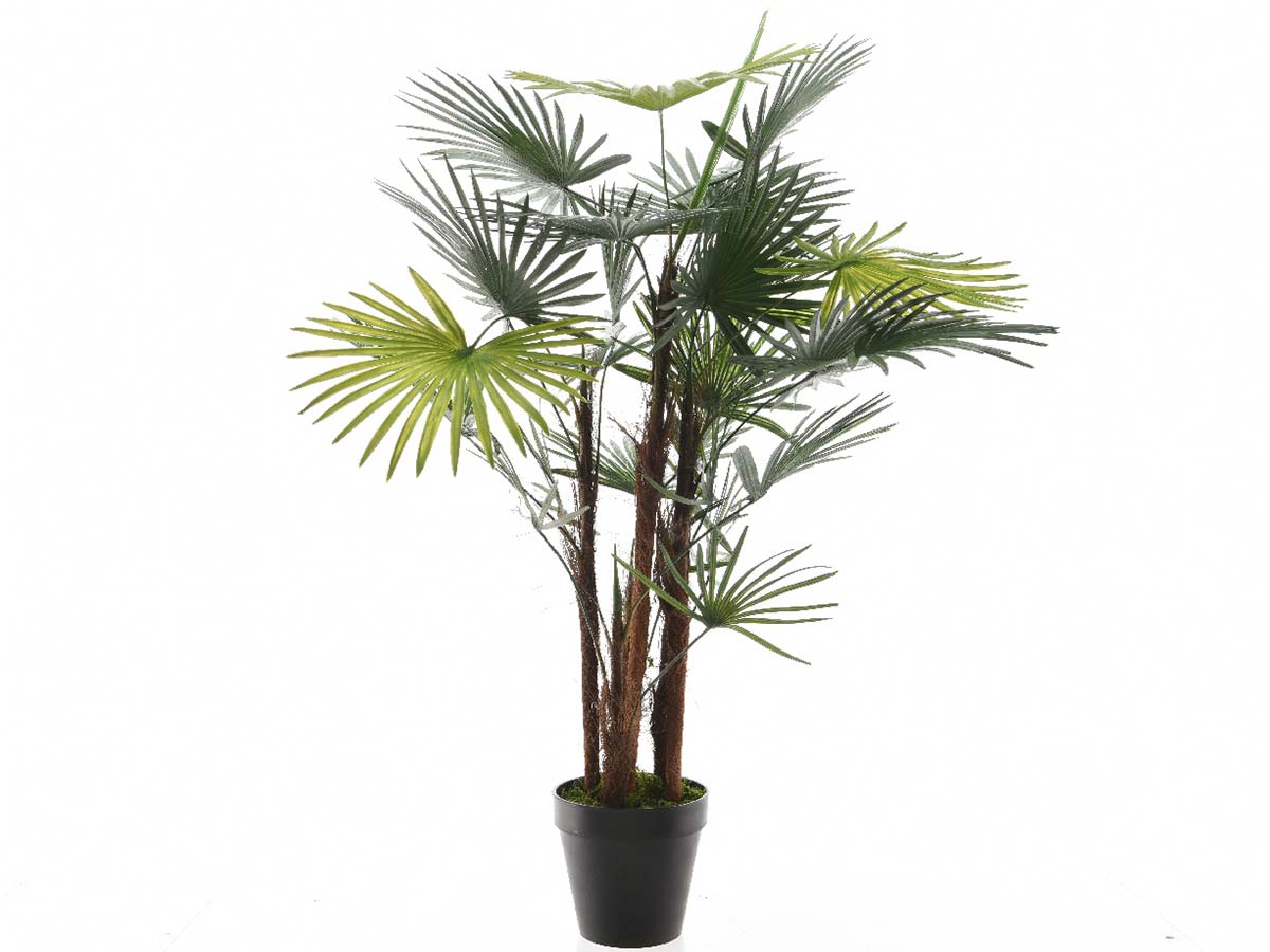 Palmier artificiel 50x50x90 cm en plastique vert