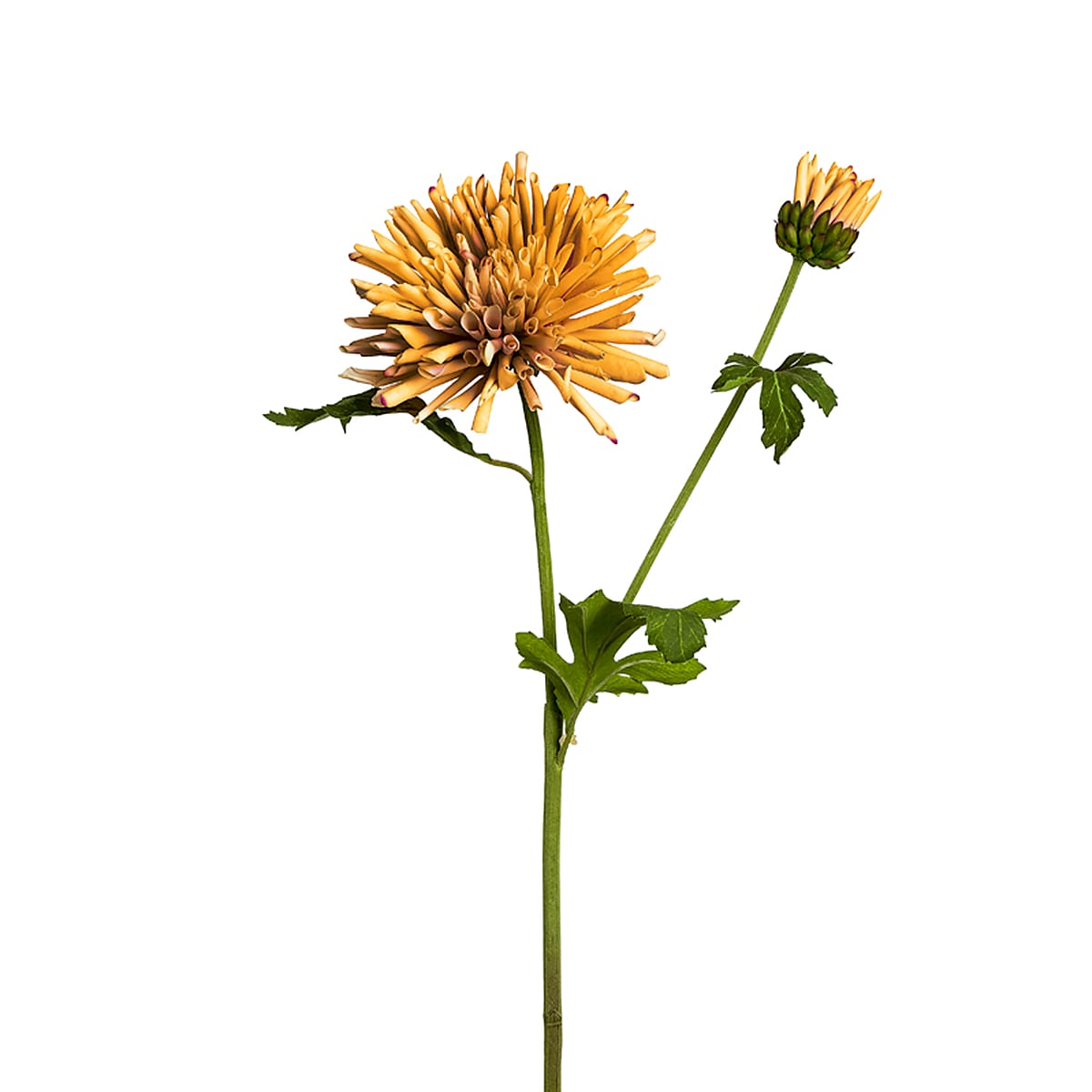 Tige de chrysanthème artificielle orange H61