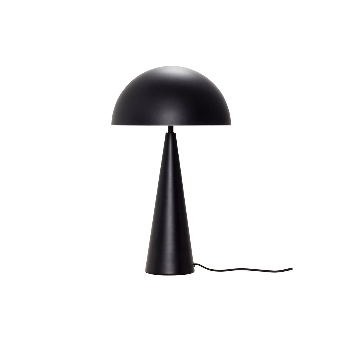 Grande lampe de table en métal noir