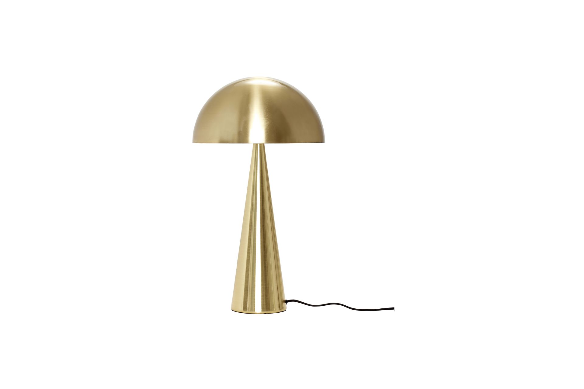 grande lampe de table en métal or