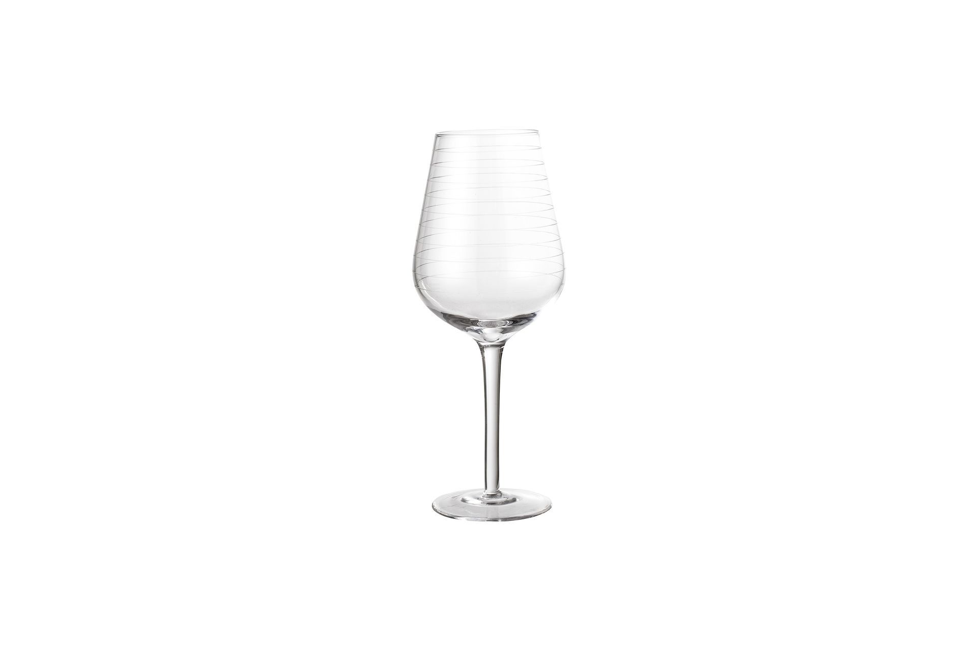 verre à vin en verre transparent