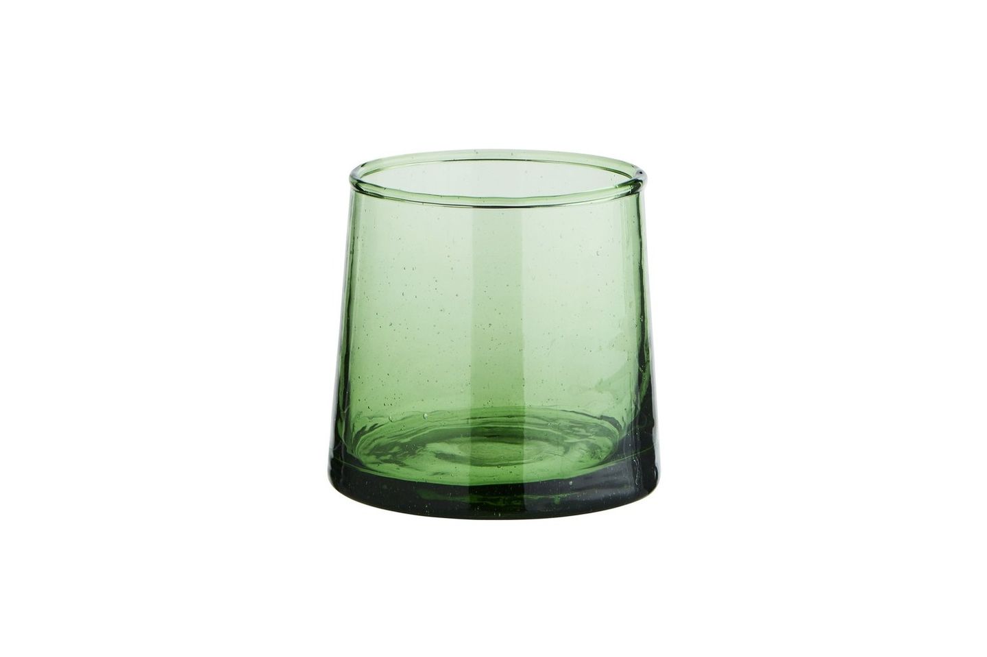 verre à eau en verre vert