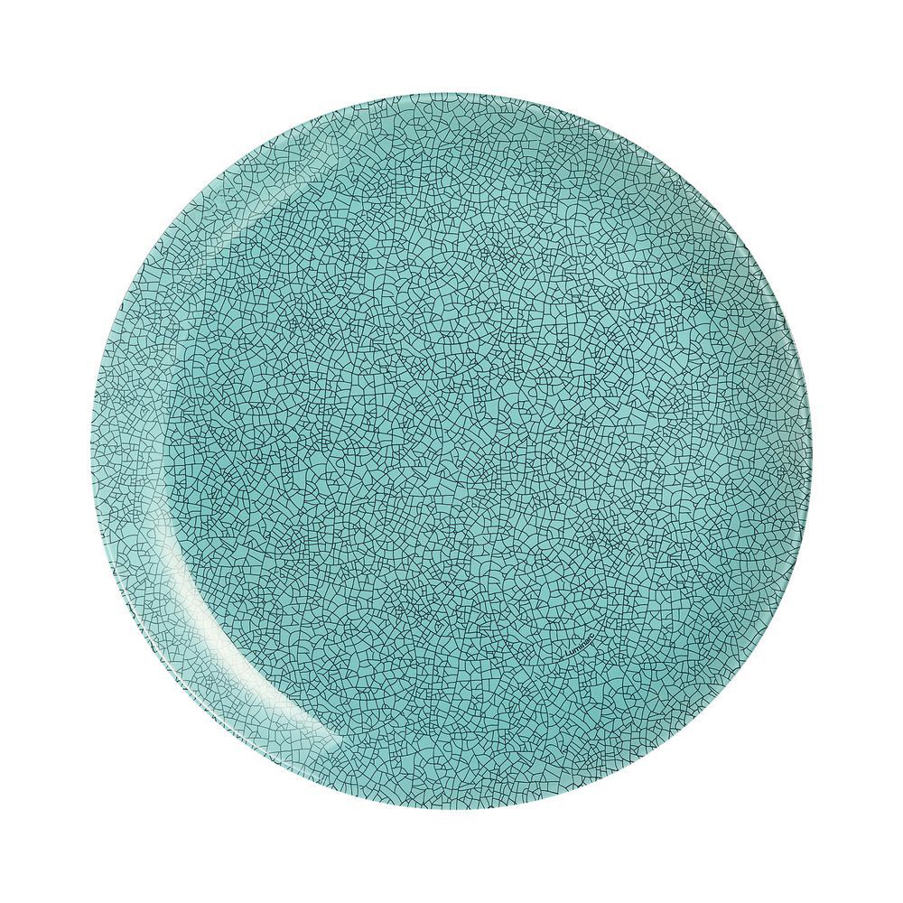 6 assiettes plates Icy Turquoise 26cm