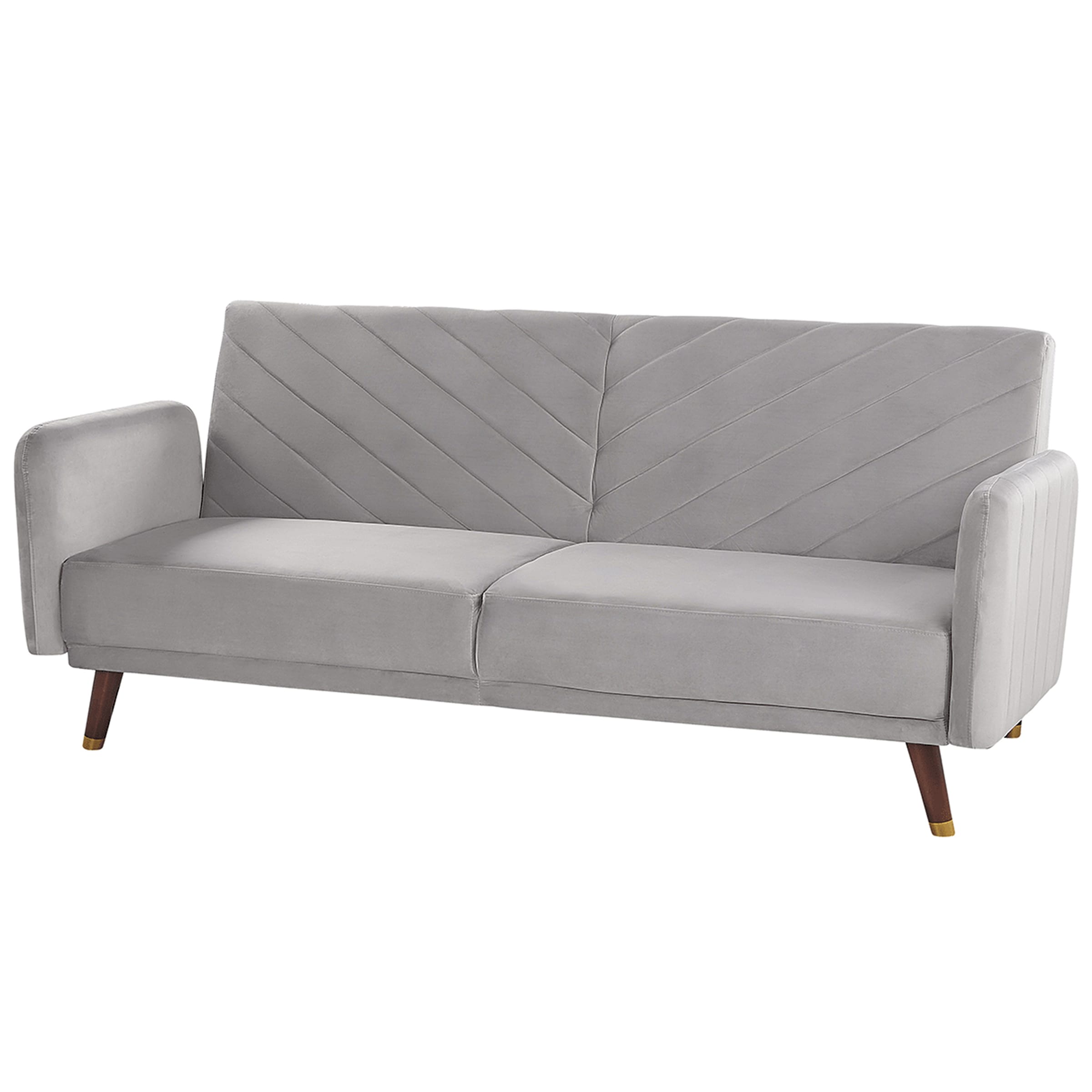 senja - Canapé convertible velours Gris - Vue supplémentaire 2