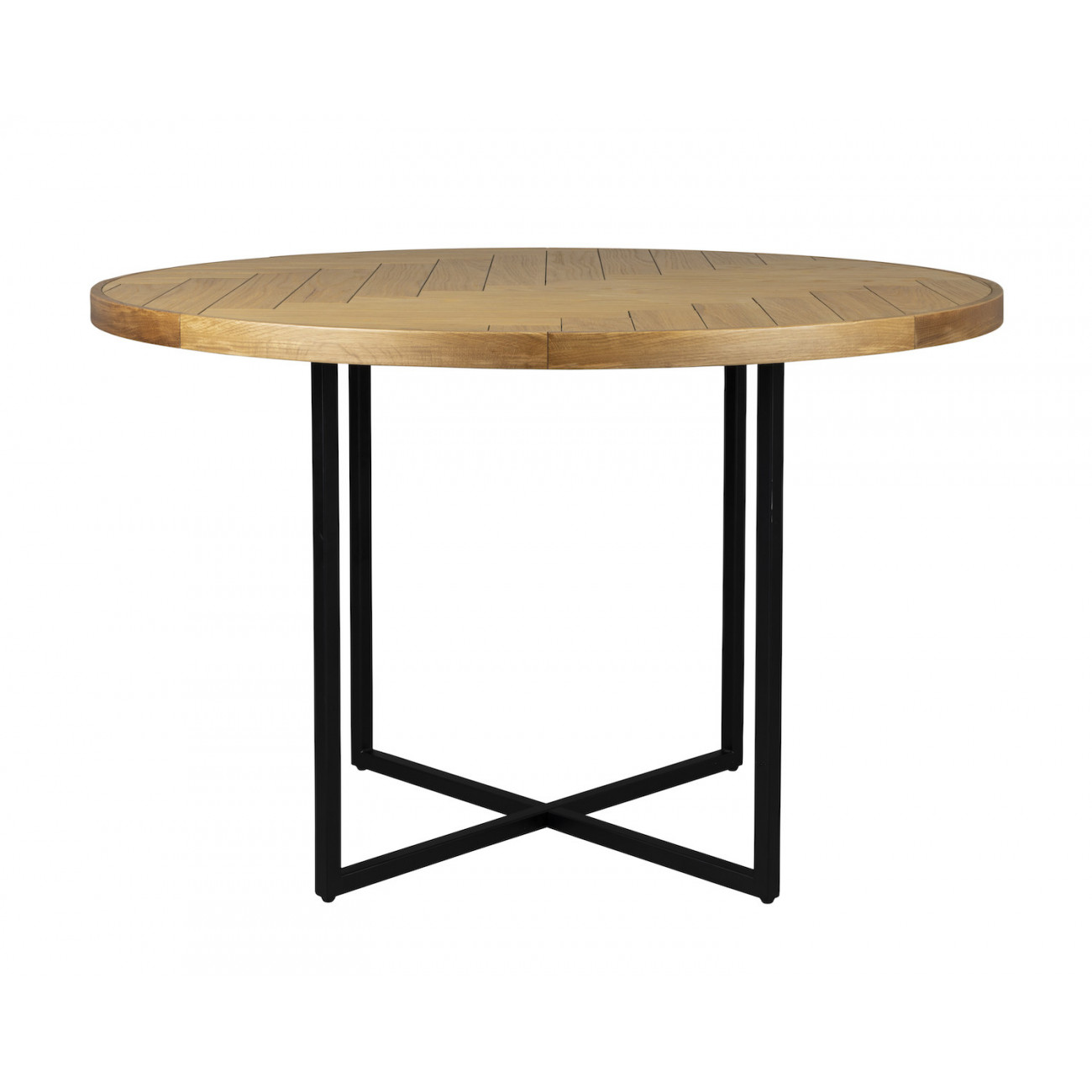 Table ronde 6 places en bois beige