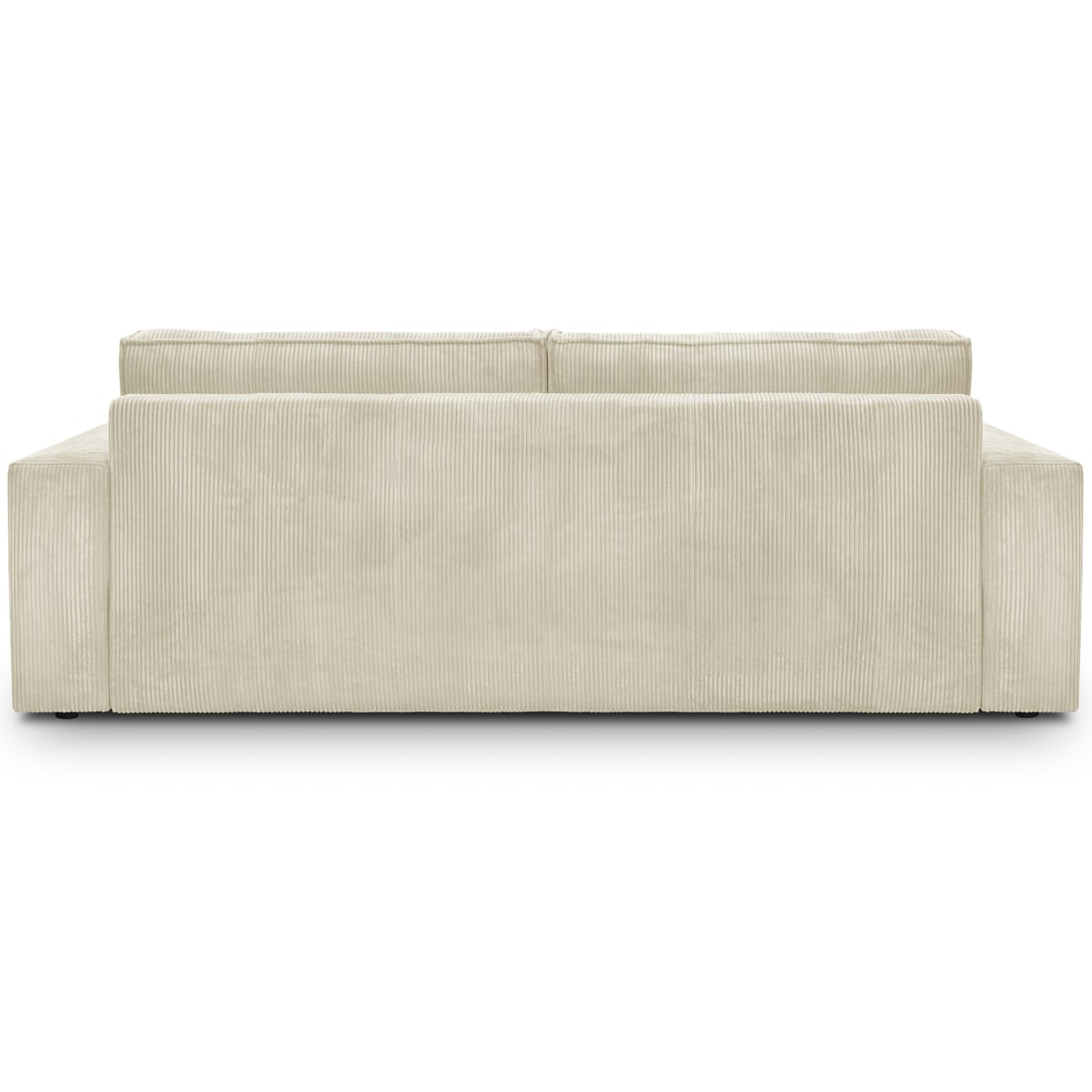 harper - Canapé convertible velours côtelé Beige - Vue supplémentaire 2